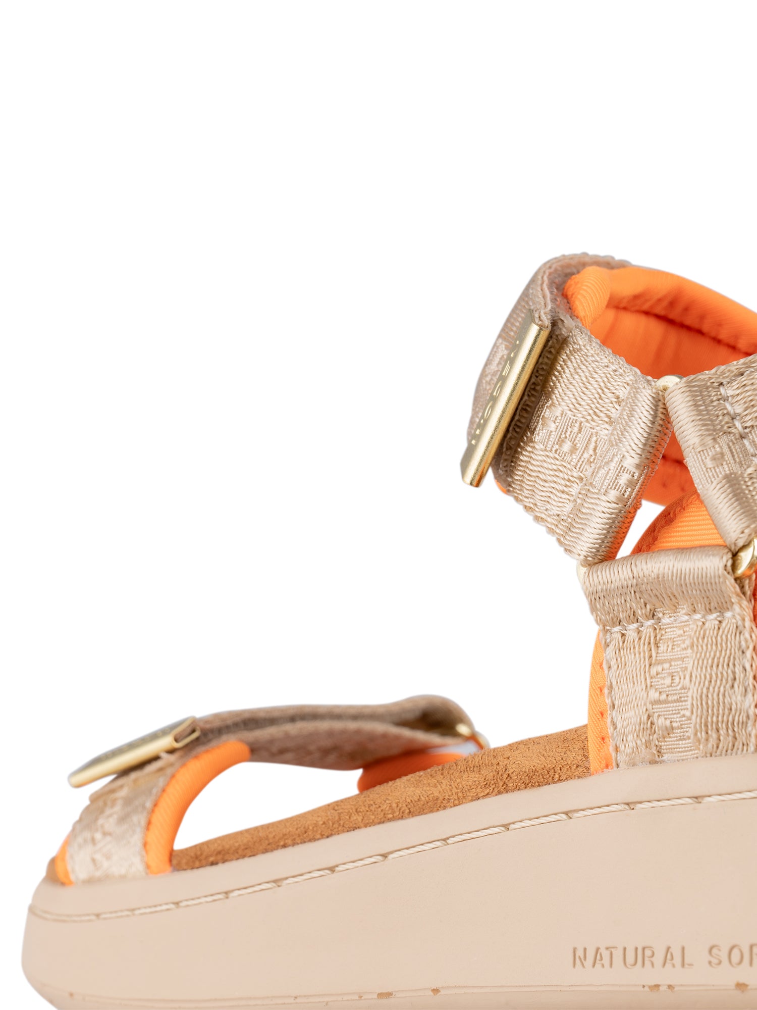 WODEN Line Heritage Sandals 852 Coffee Cream