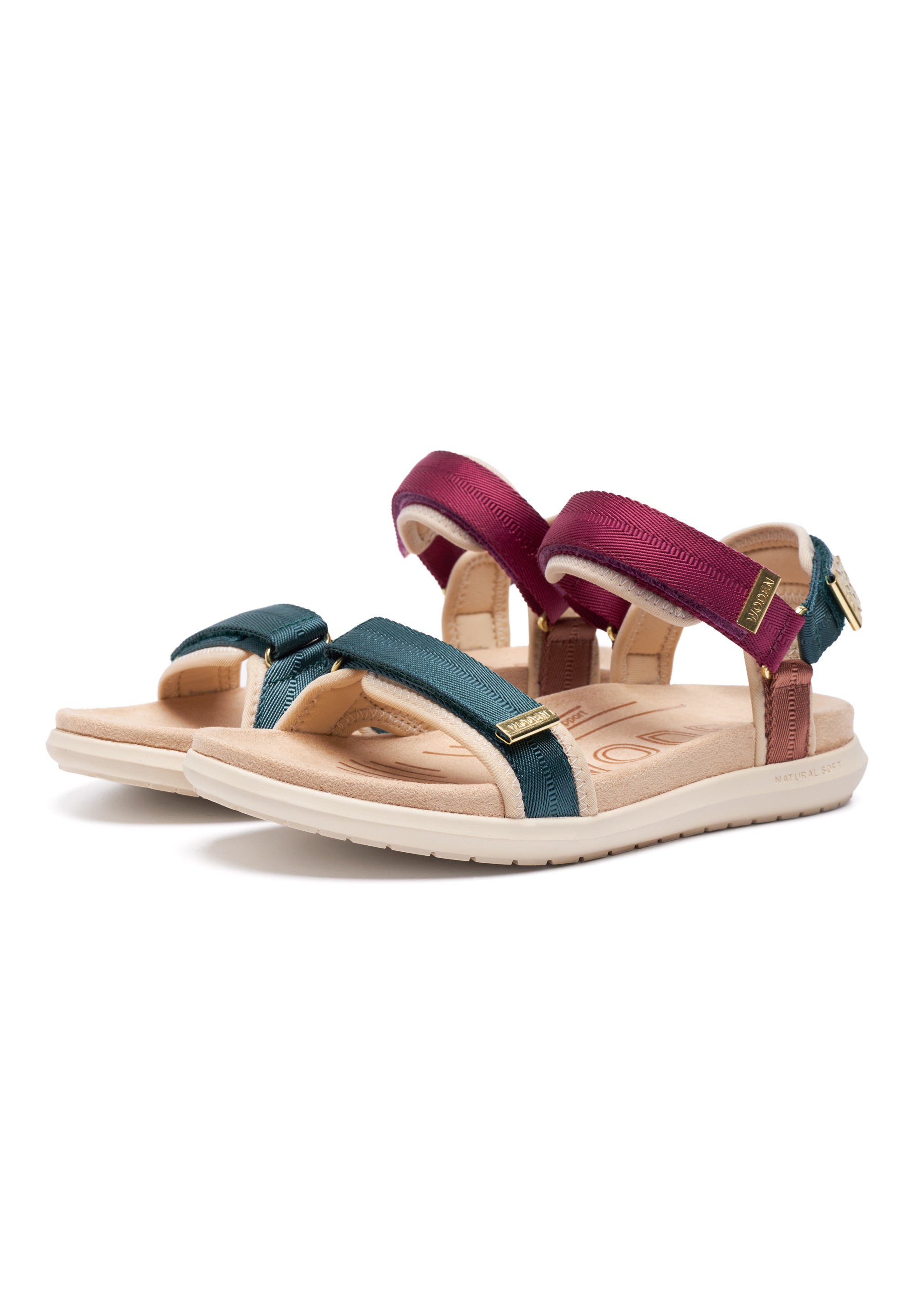 WODEN Line Lite Sandals 246 Deep Forest Multi