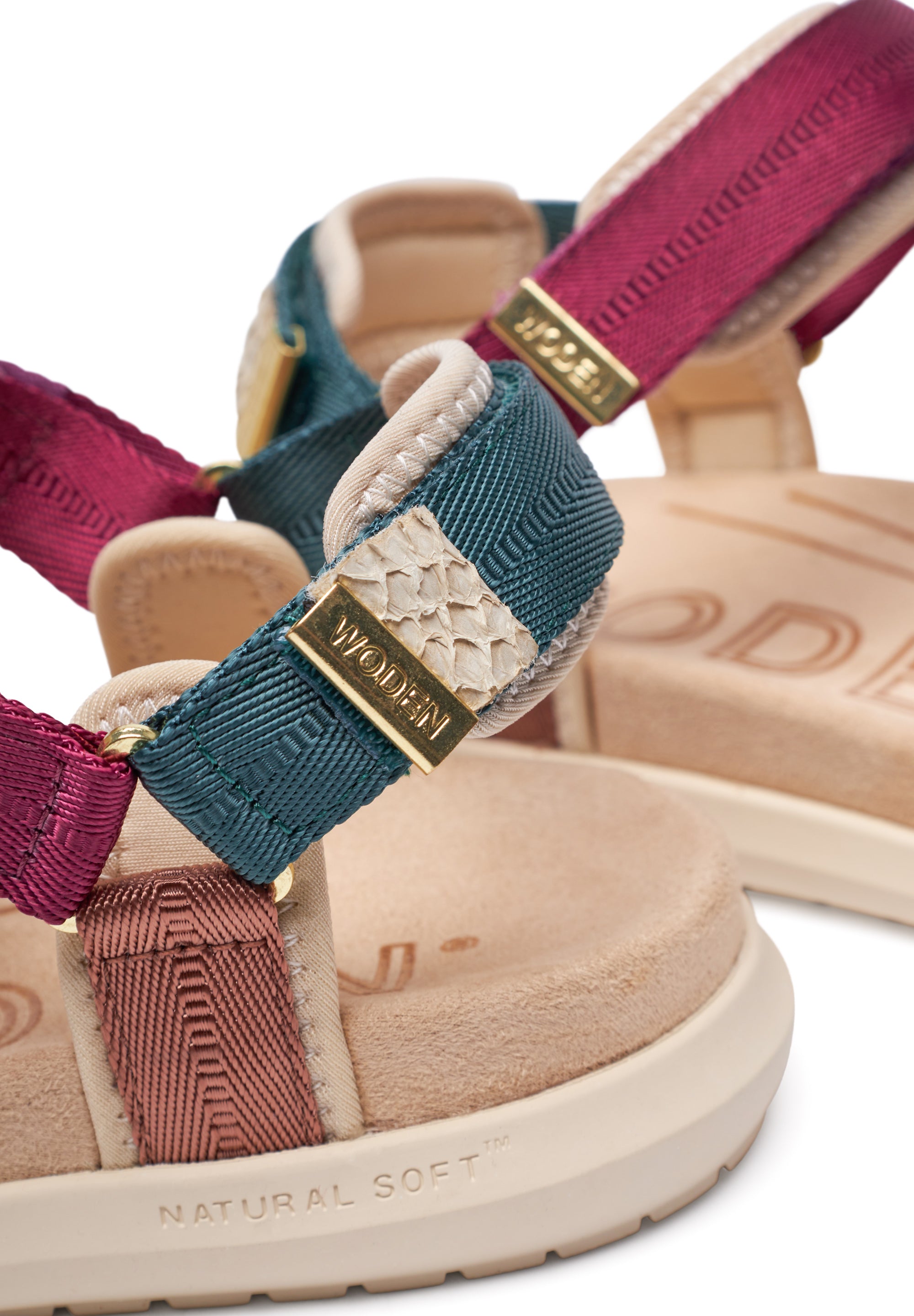 WODEN Line Lite Sandals 246 Deep Forest Multi