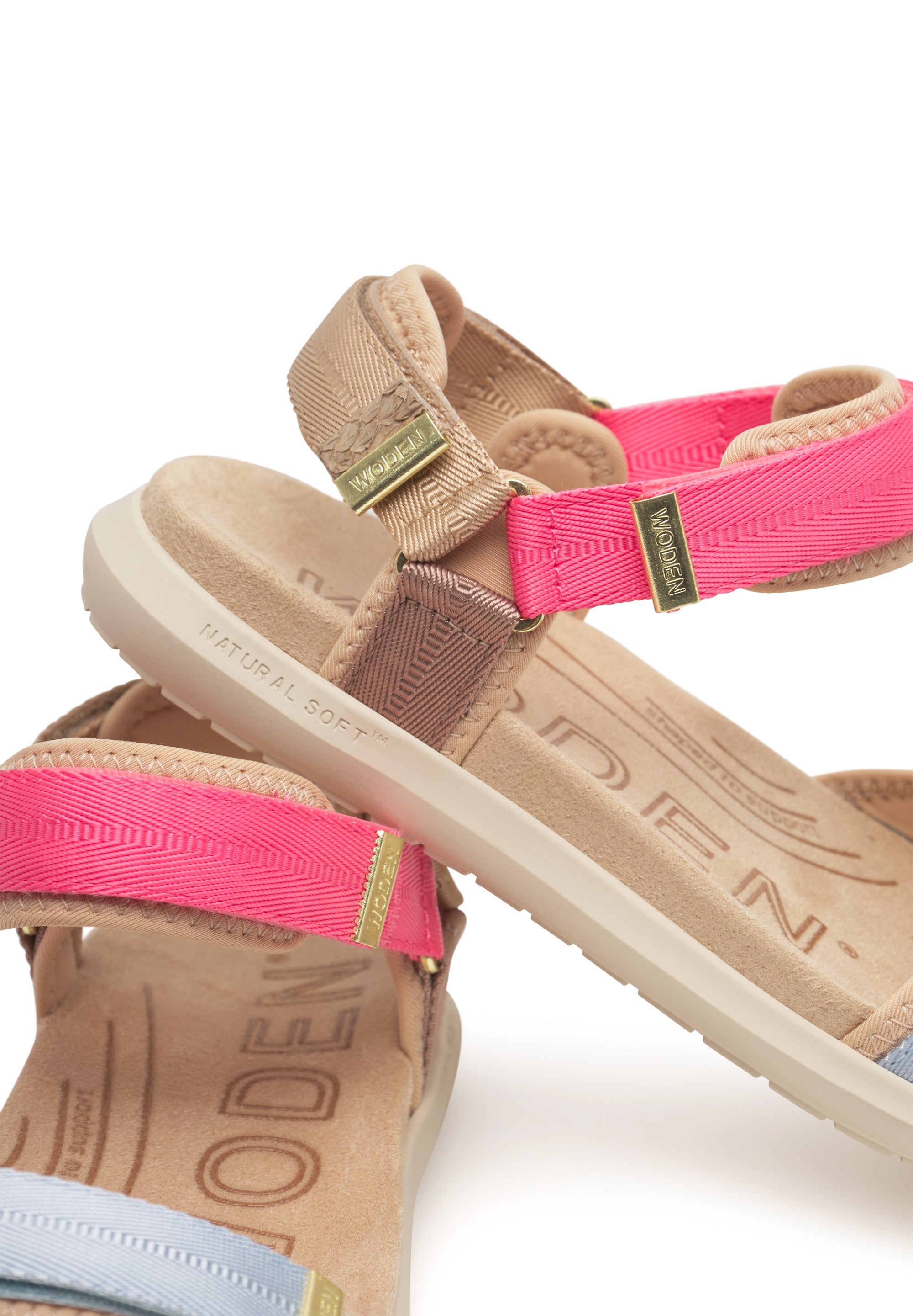 WODEN Line Lite Sandals 377 Raspberry Multi