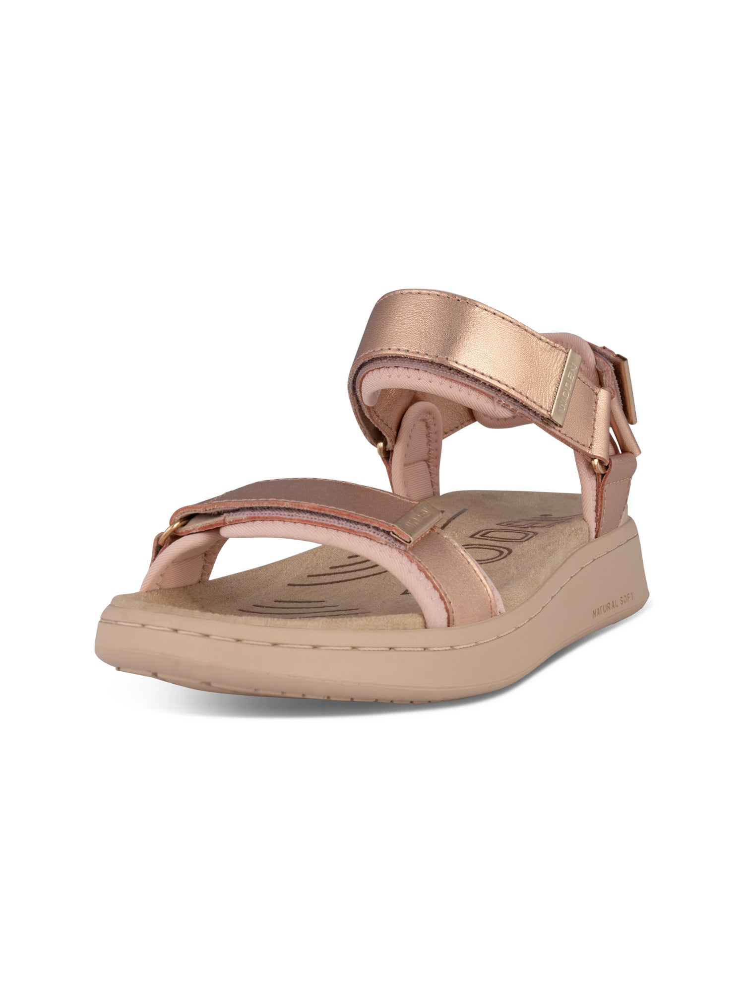WODEN Line Metallic Sandals 023 Rose