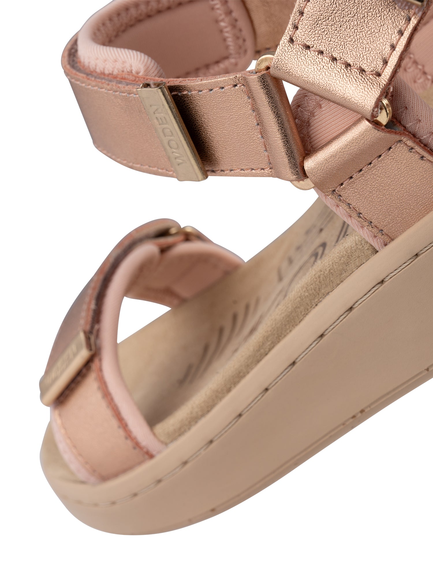 WODEN Line Metallic Sandals 023 Rose