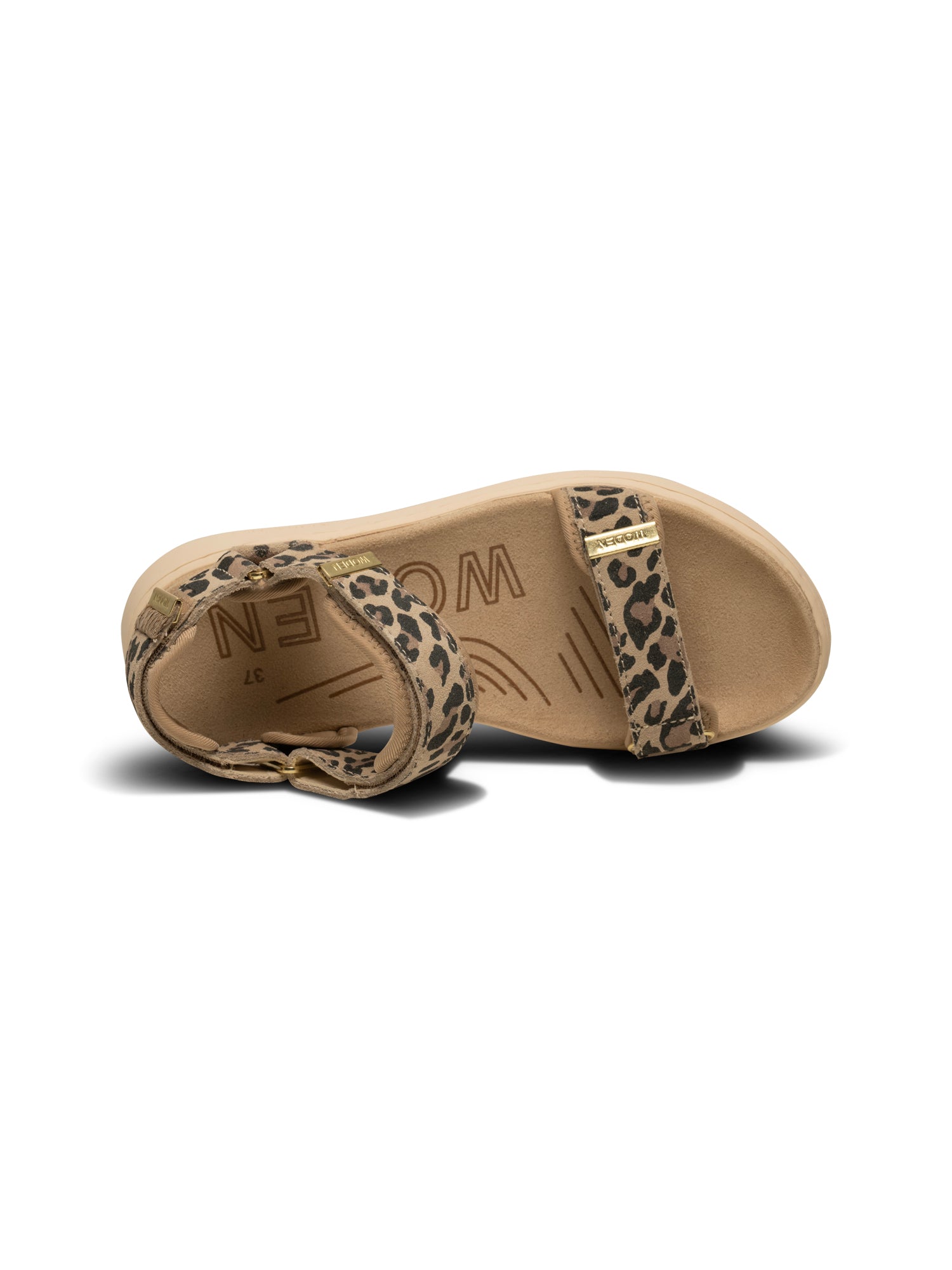 WODEN Line Suede Sandals 327 Leopard