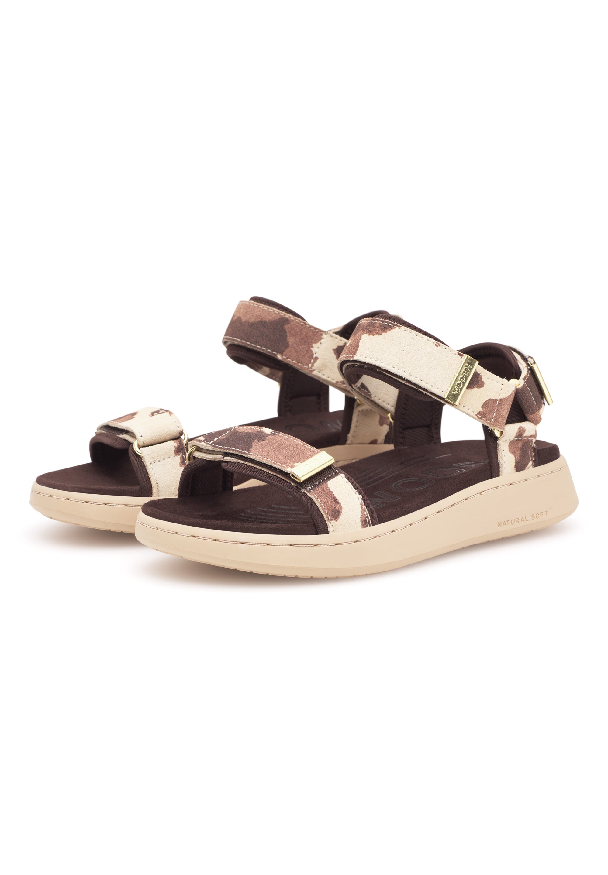 WODEN Line Suede Sandals 357 Cow