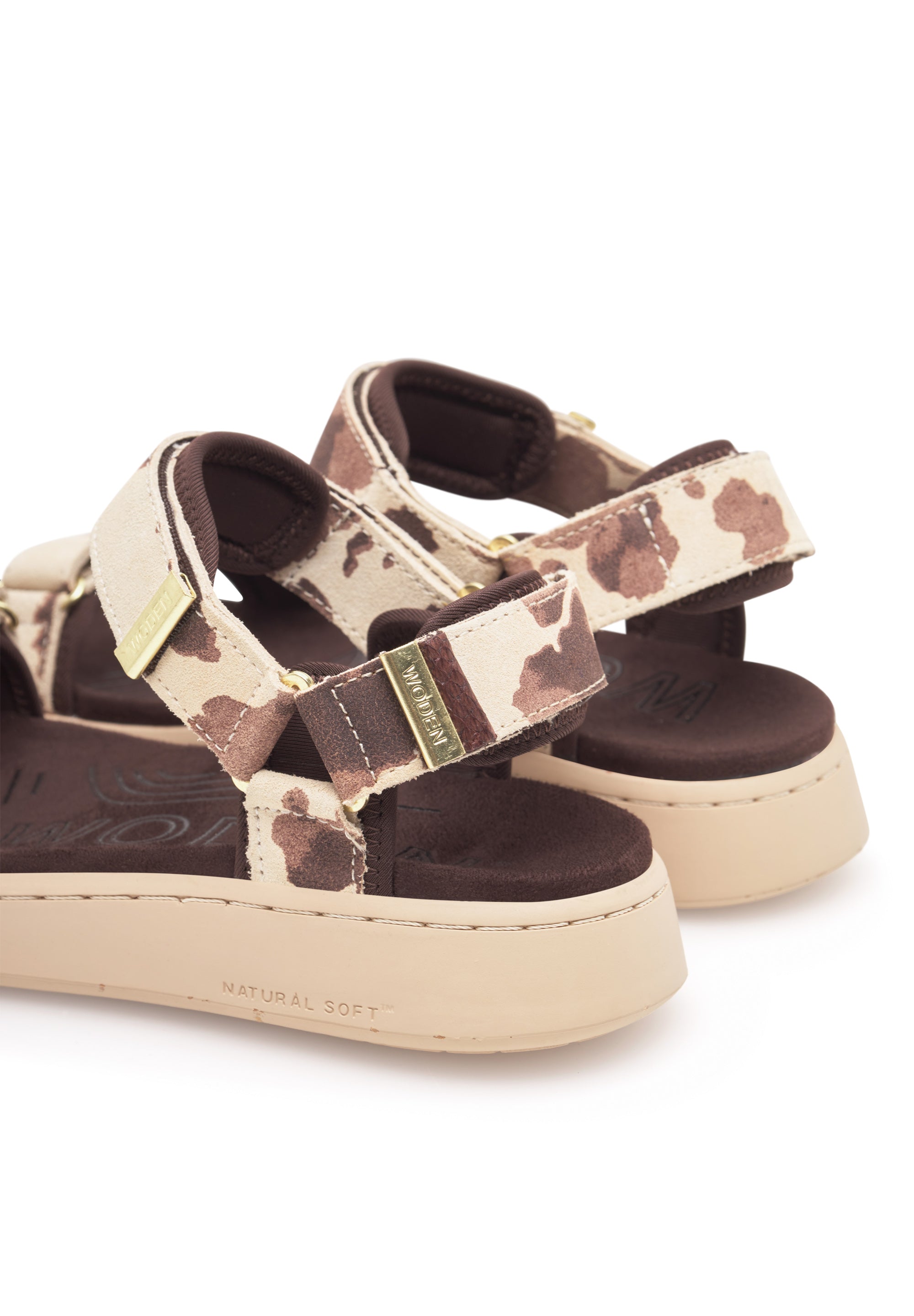 WODEN Line Suede Sandals 357 Cow