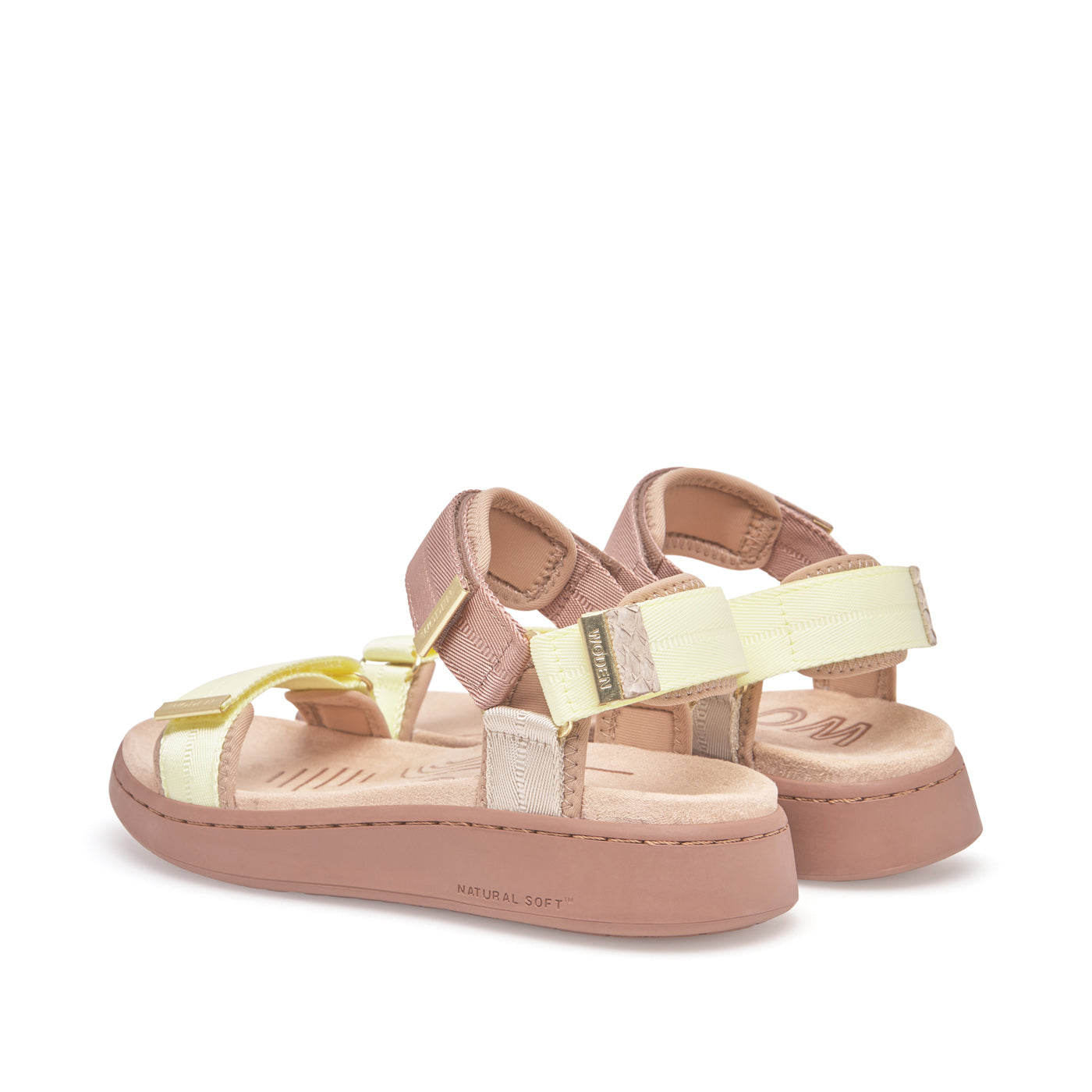 WODEN Line Tricolor Sandals 381 Taupe Multi