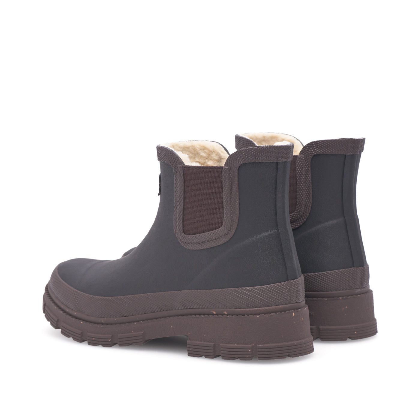 WODEN Liv Warm Waterproof Rubber Boots 352 Black/Chocolate