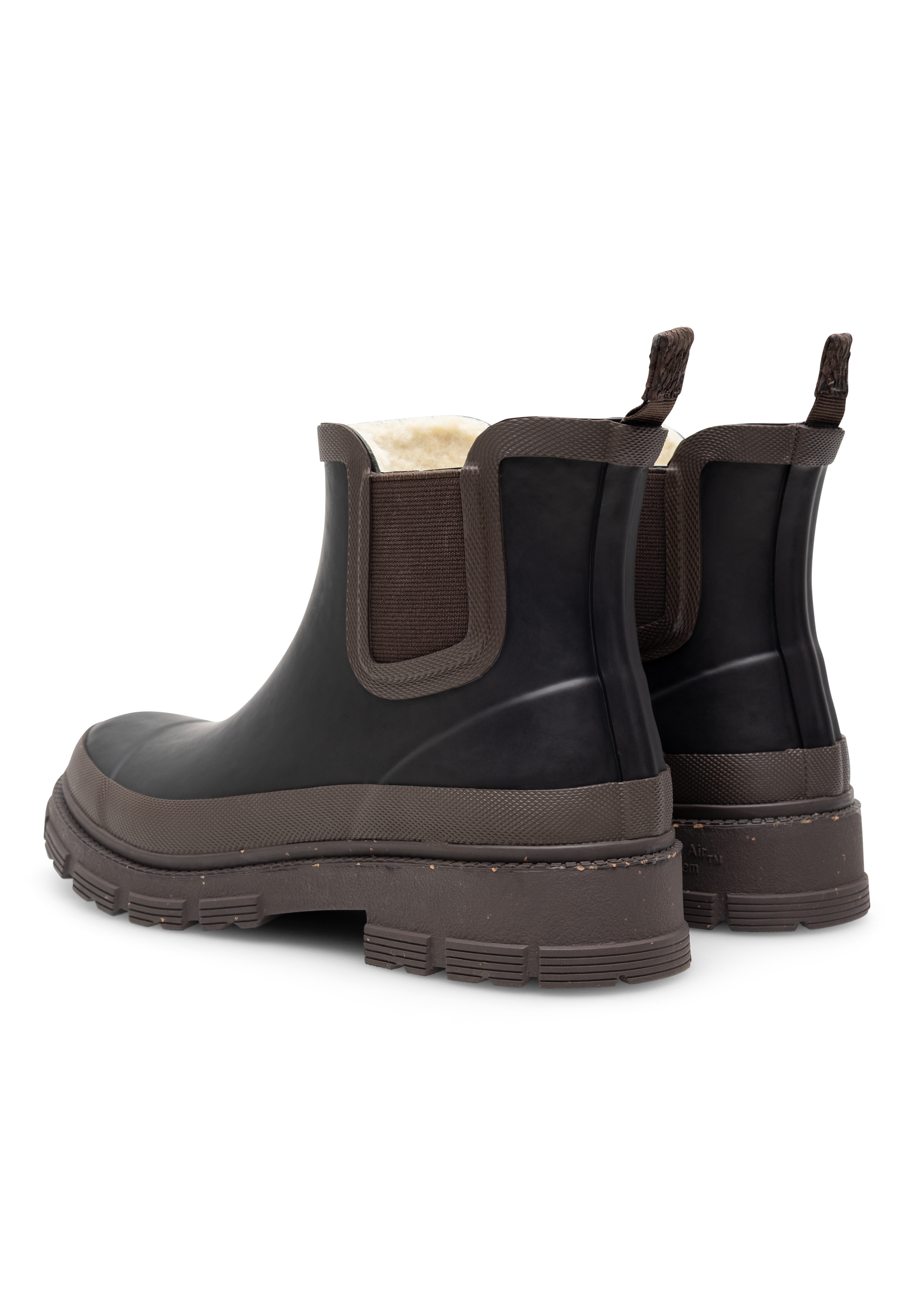 WODEN Liv Warm Waterproof Rubber Boots 352 Black/Chocolate