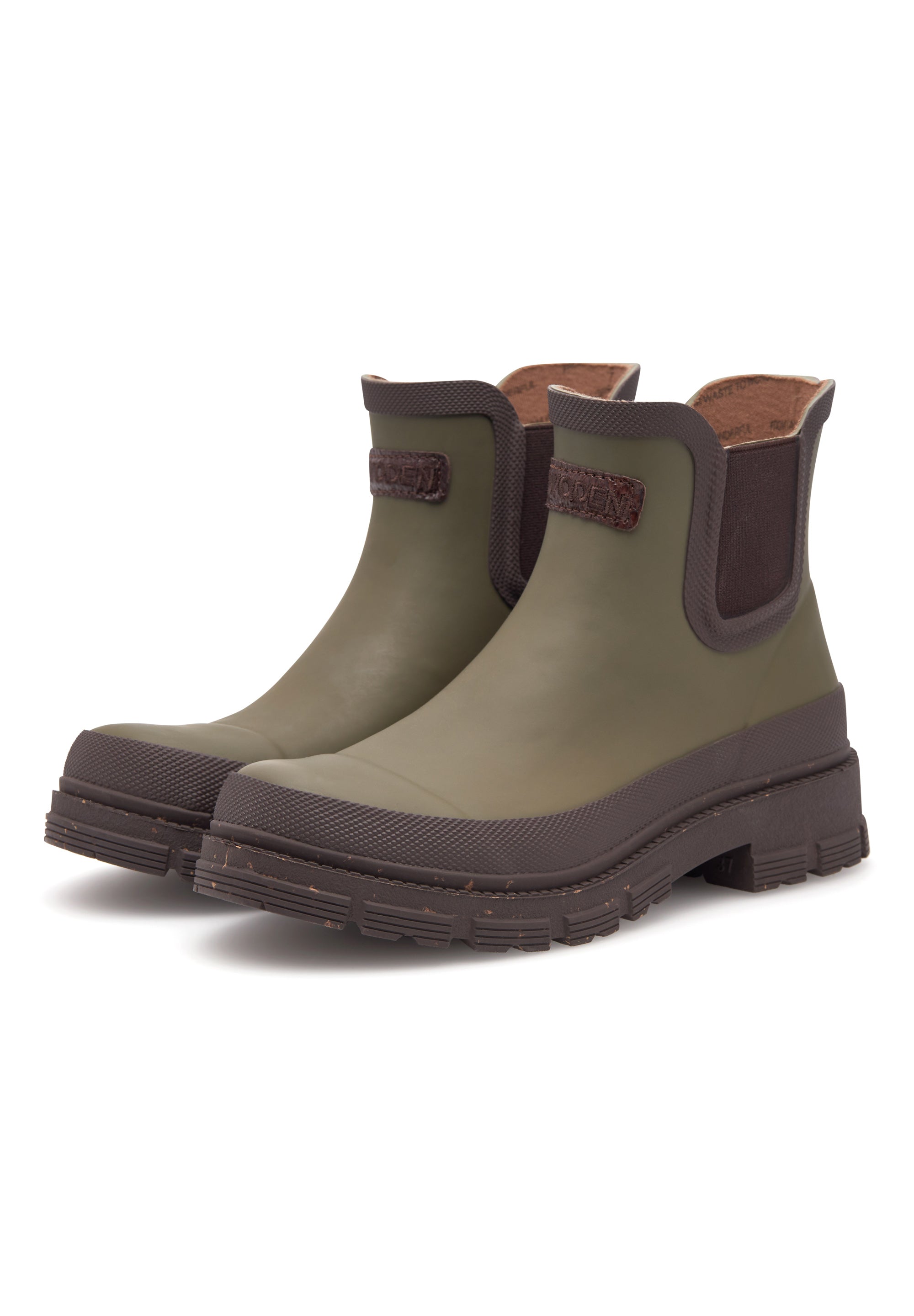 WODEN Liv Waterproof Rubber Boots 295 Dark Olive
