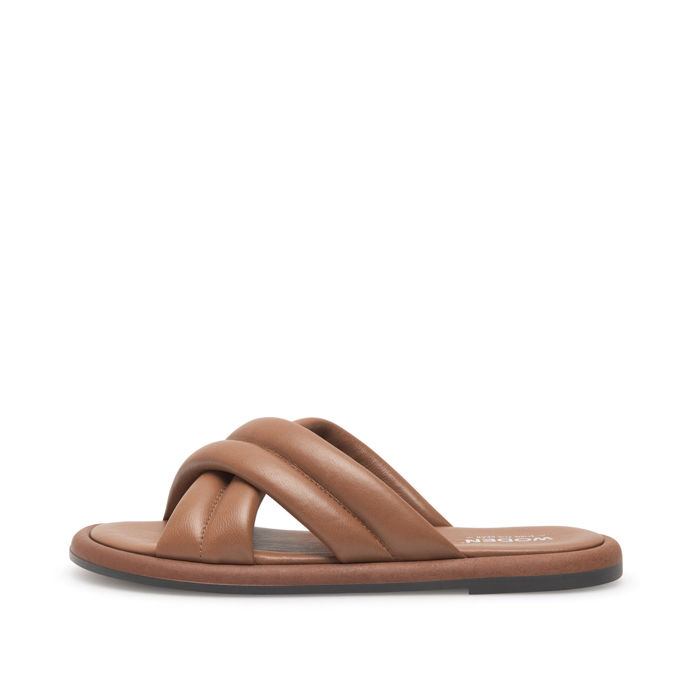 WODEN STB WOMENS Lotta Cross Mule Sandals 052 Tan
