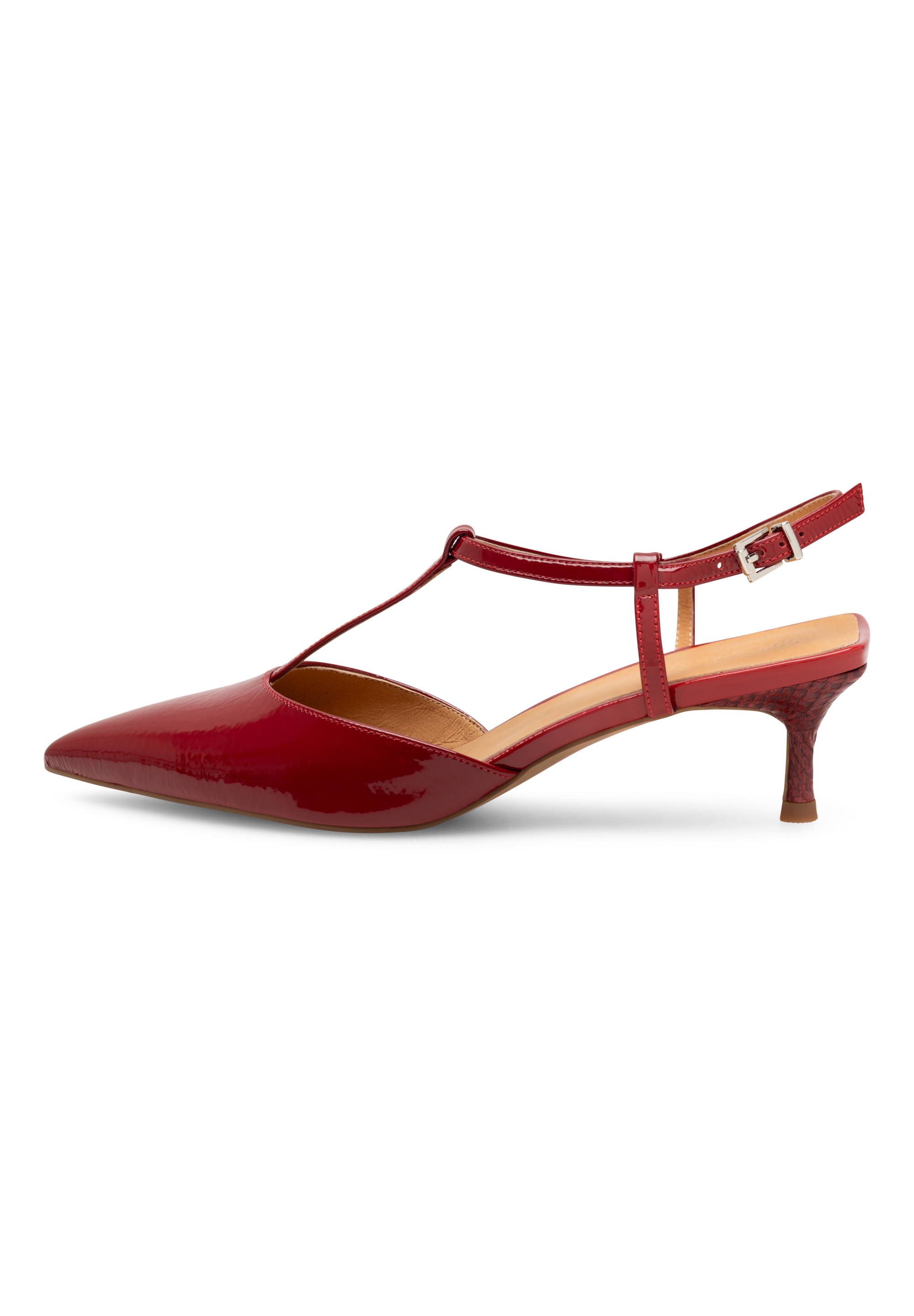 WODEN STB WOMENS Lucca Patent Heels 360 Cranberry