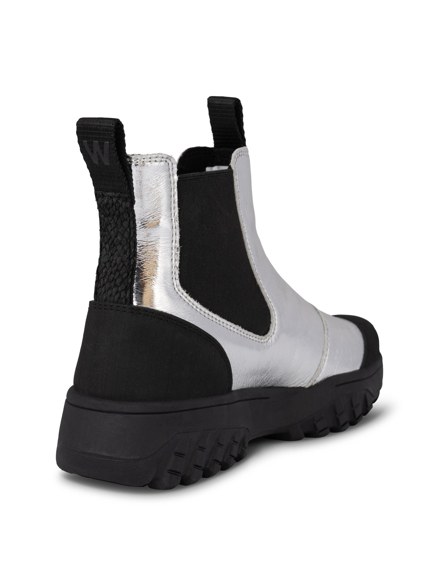 WODEN Magda Metallic Waterproof Boots 039 Silver