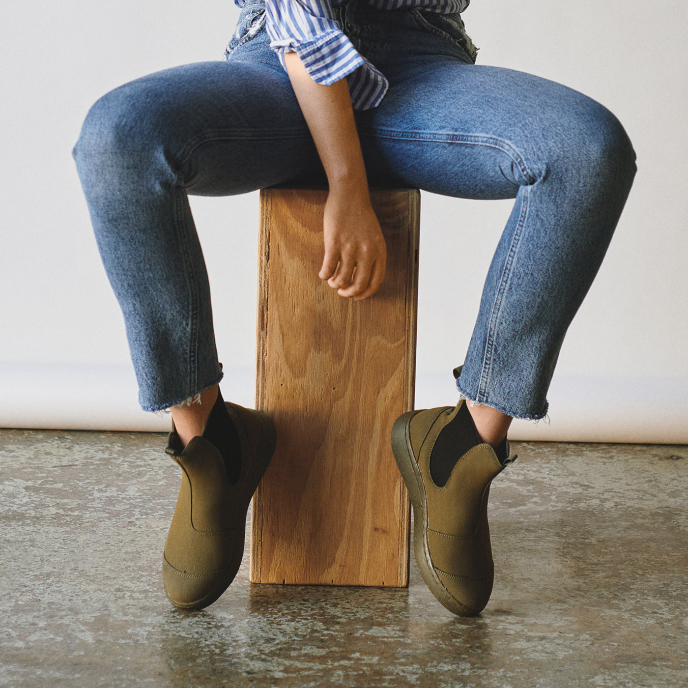 WODEN Magda Rubber Boot Rubber Boots 295 Dark Olive