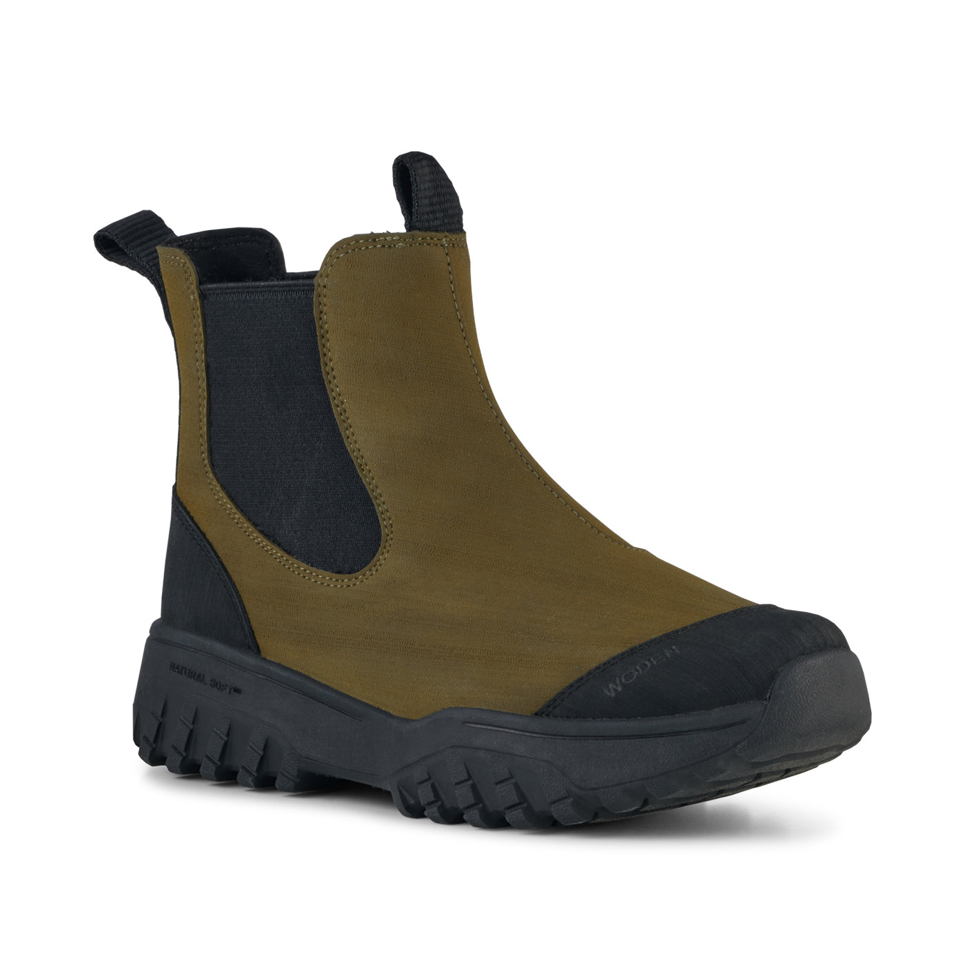 WODEN Magda Rubber Track Boot Rubber Boots 786 Dark Olive/Black