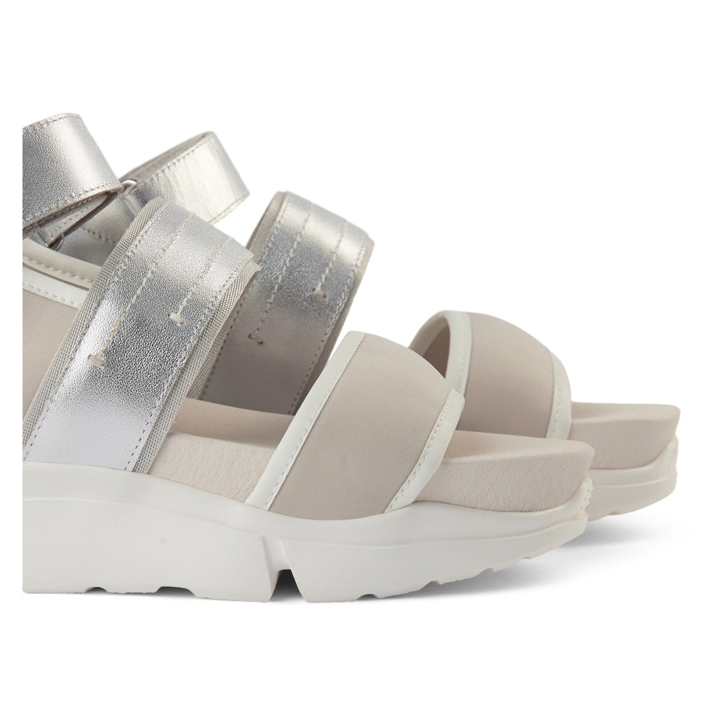 SHOE THE BEAR WOMENS Mala Sandal Flat Sandals 210 SILVER