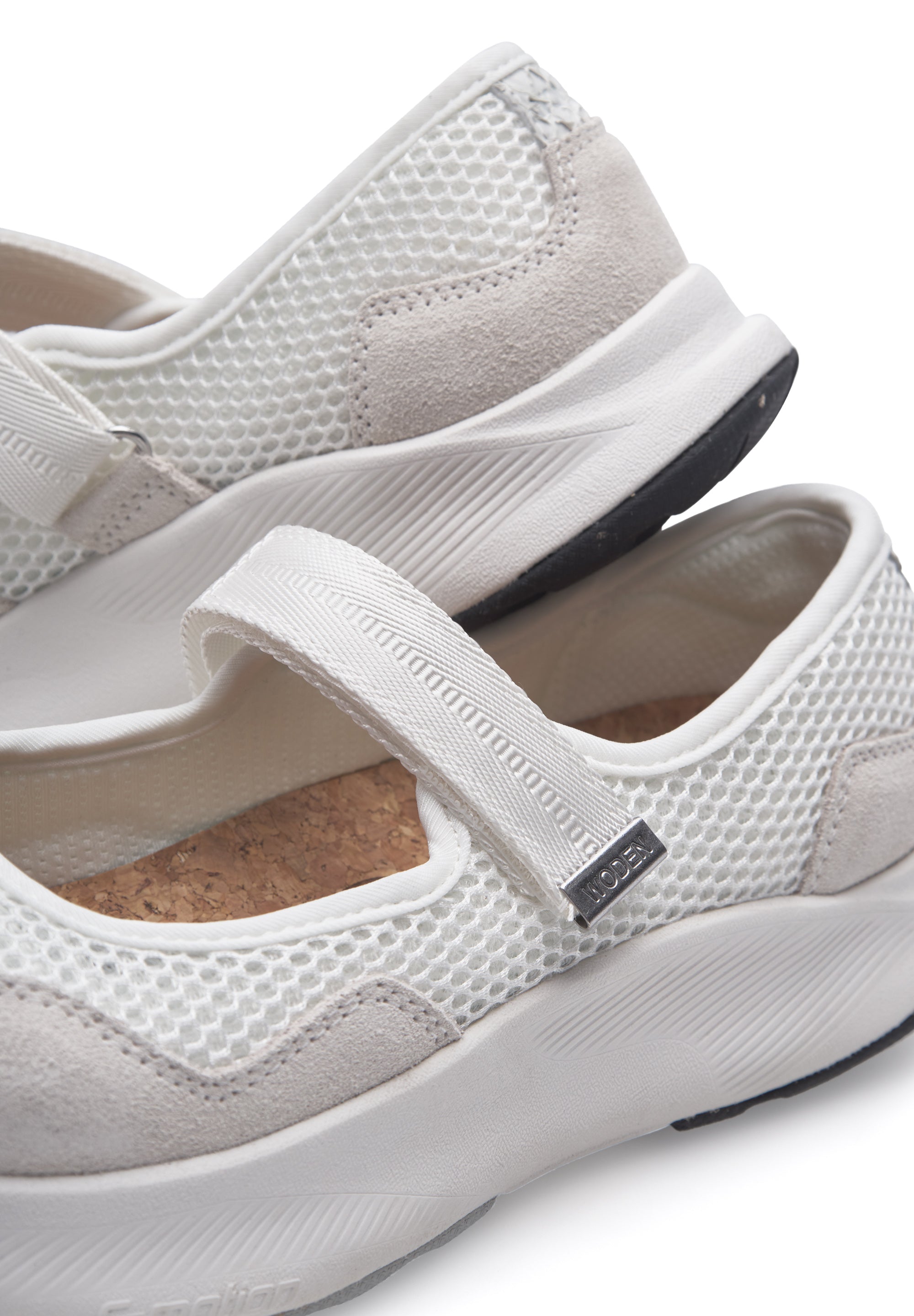 WODEN Mary Mesh Ballerina 511 Blanc de Blanc