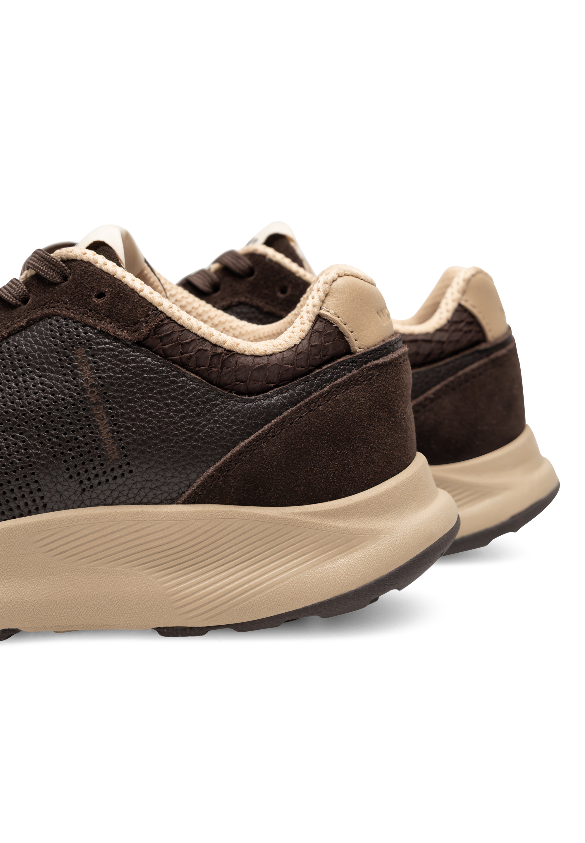 WODEN Mathilde Runner Leather Sneakers 063 Chocolate
