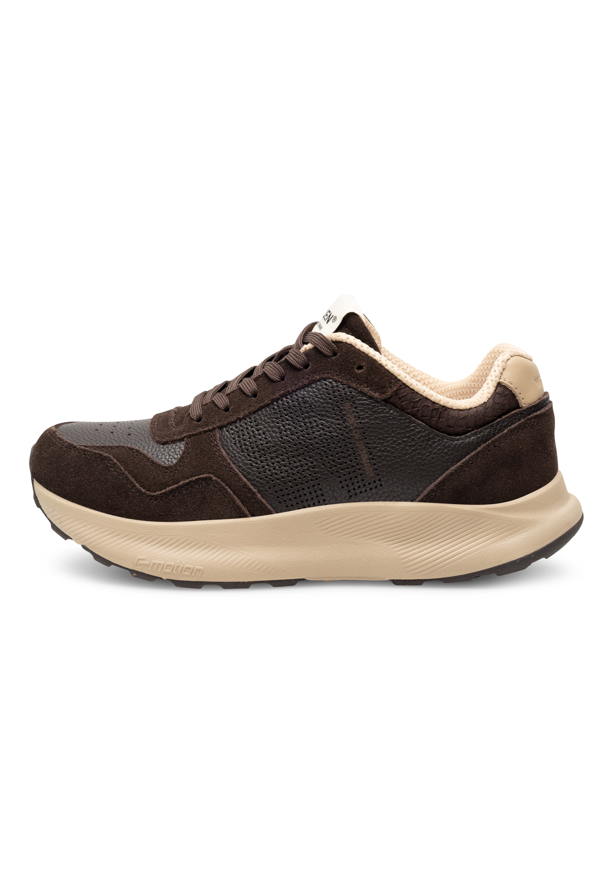 WODEN Mathilde Runner Leather Sneakers 063 Chocolate