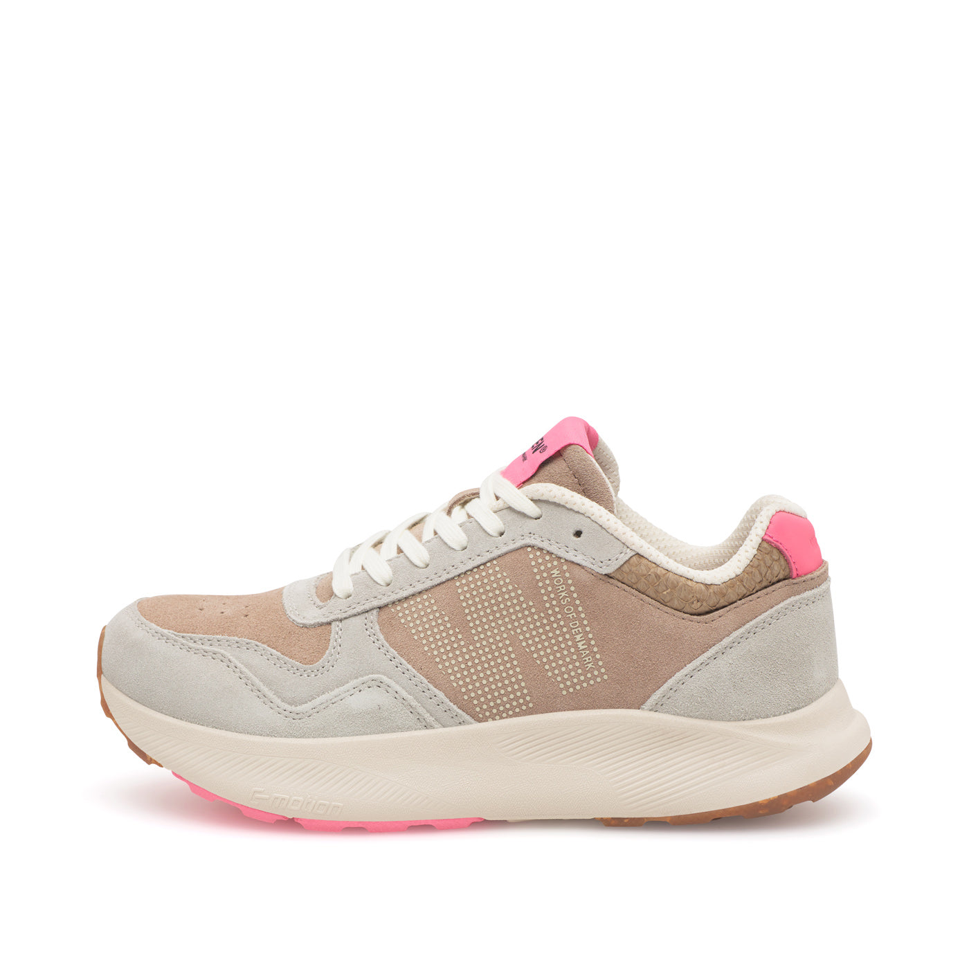 WODEN Mathilde Runner Suede Sneakers 377 Raspberry Multi