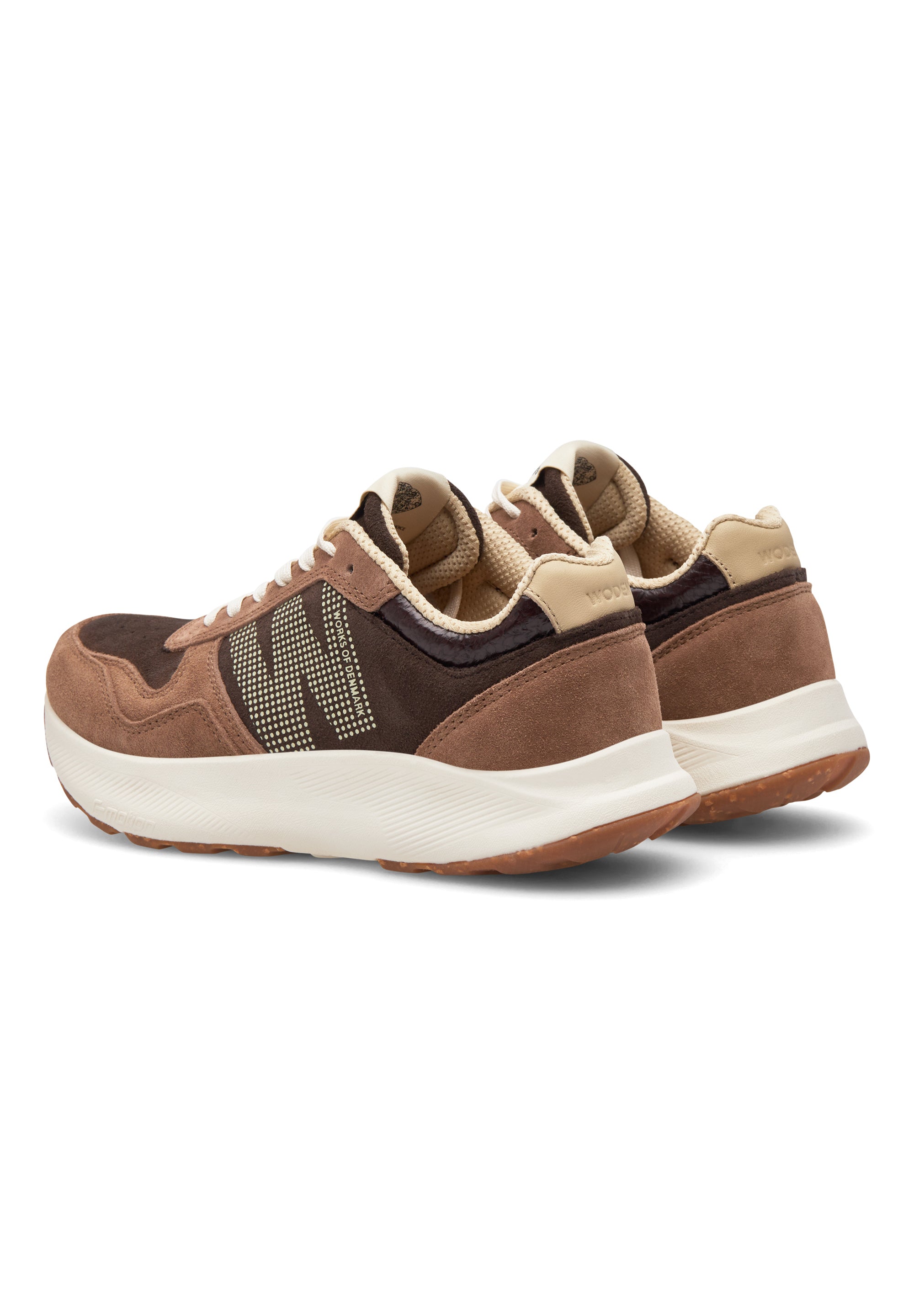 WODEN Mathilde Runner Suede Sneakers 550 Chocolate Multi