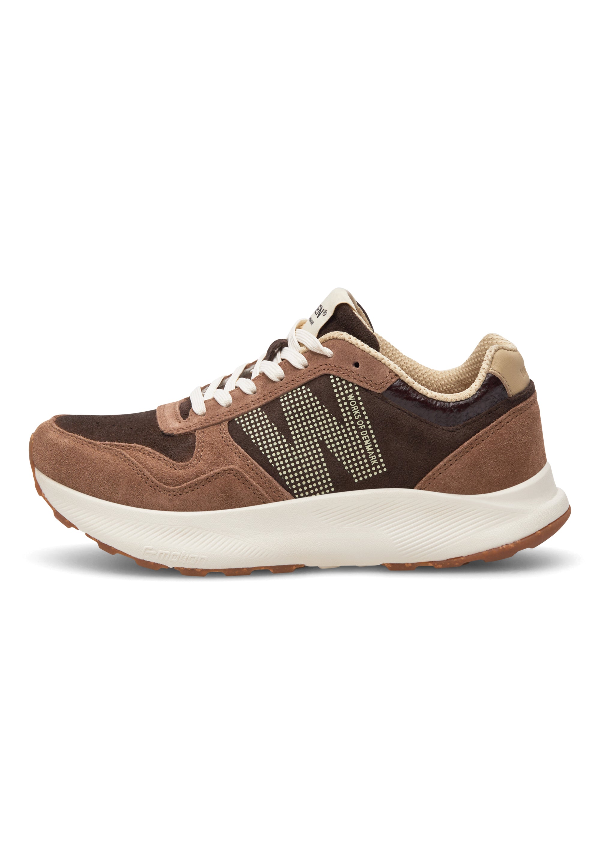 WODEN Mathilde Runner Suede Sneakers 550 Chocolate Multi