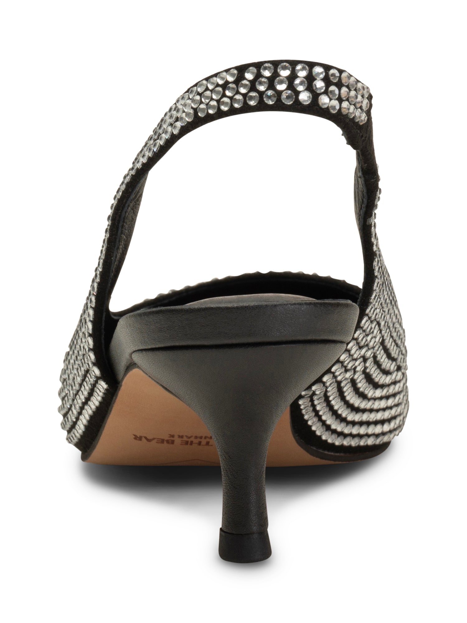 WODEN STB WOMENS Maxine Slingback Crystal Heels 020 Black