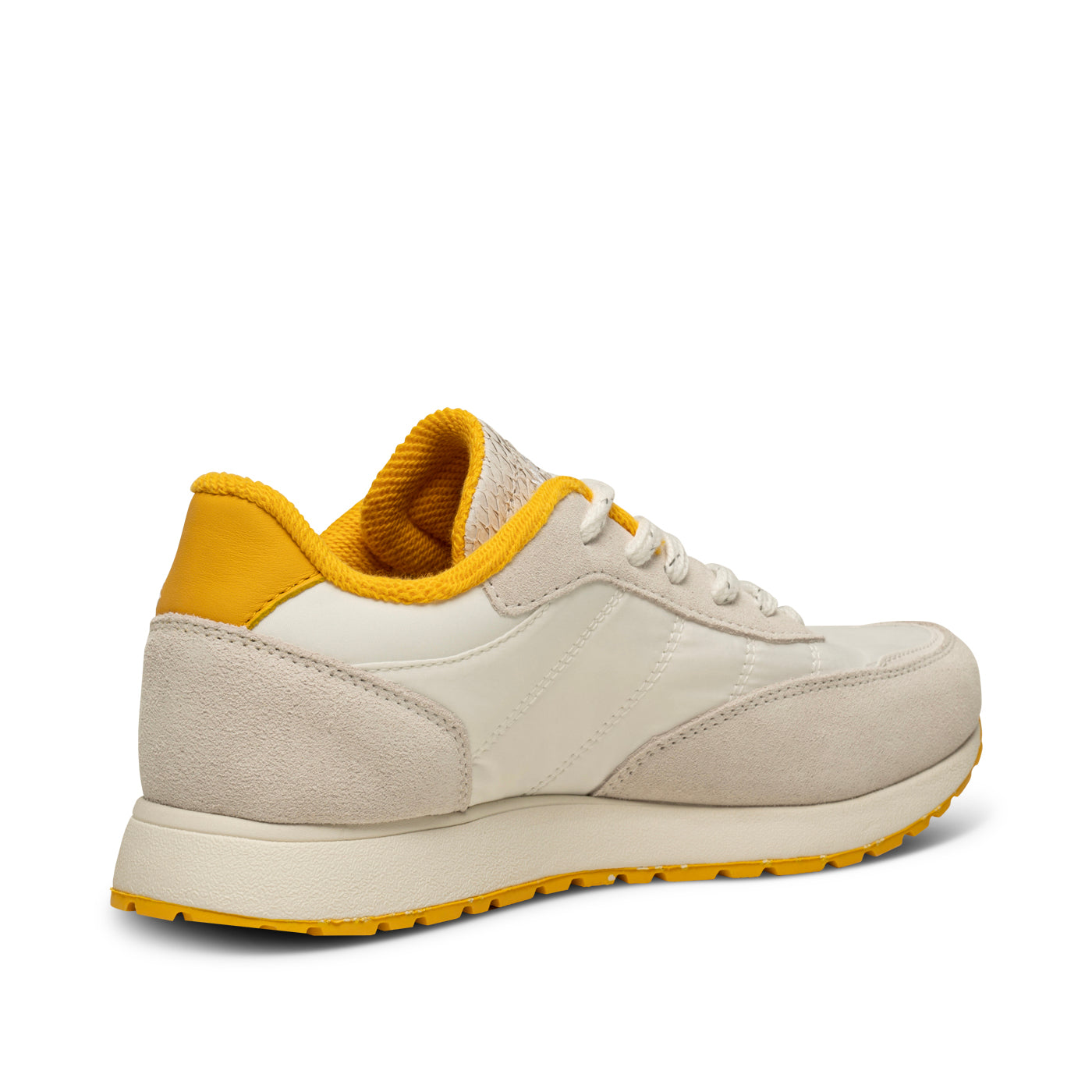 WODEN Nellie Vintage Sneakers 178 Blanc De Blanc/Old Gold