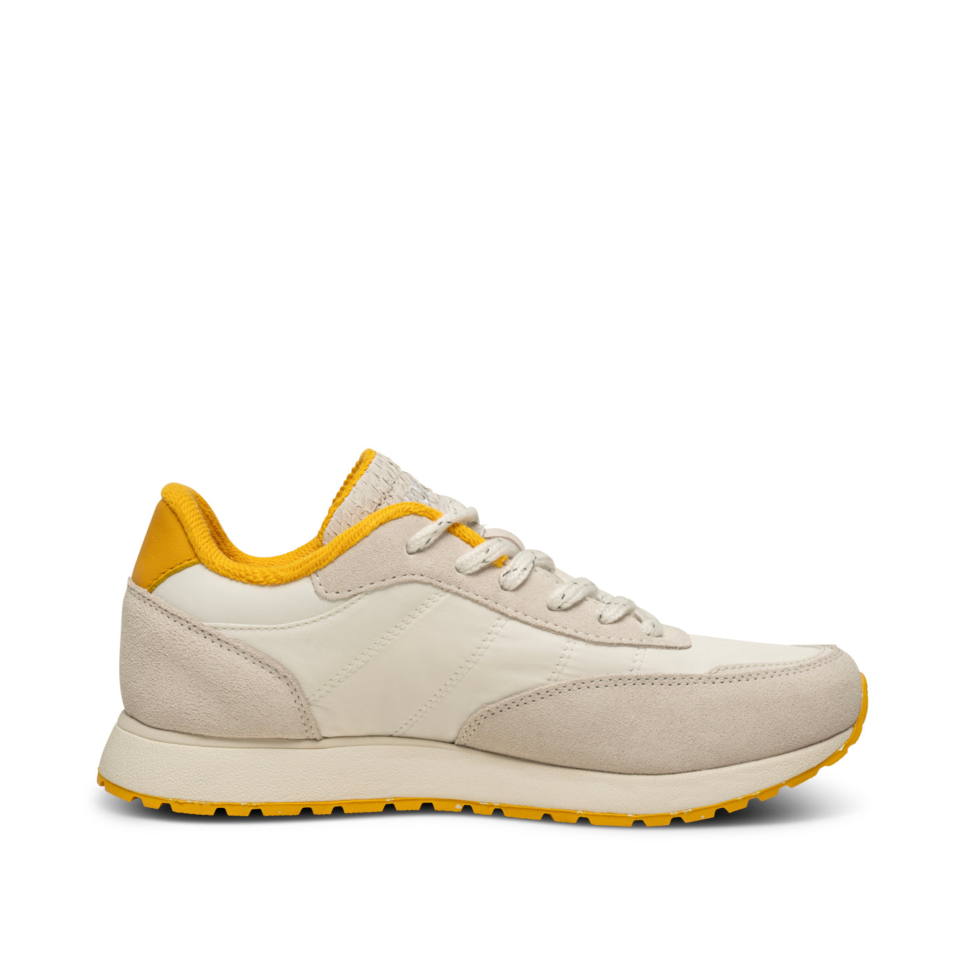 WODEN Nellie Vintage Sneakers 178 Blanc De Blanc/Old Gold