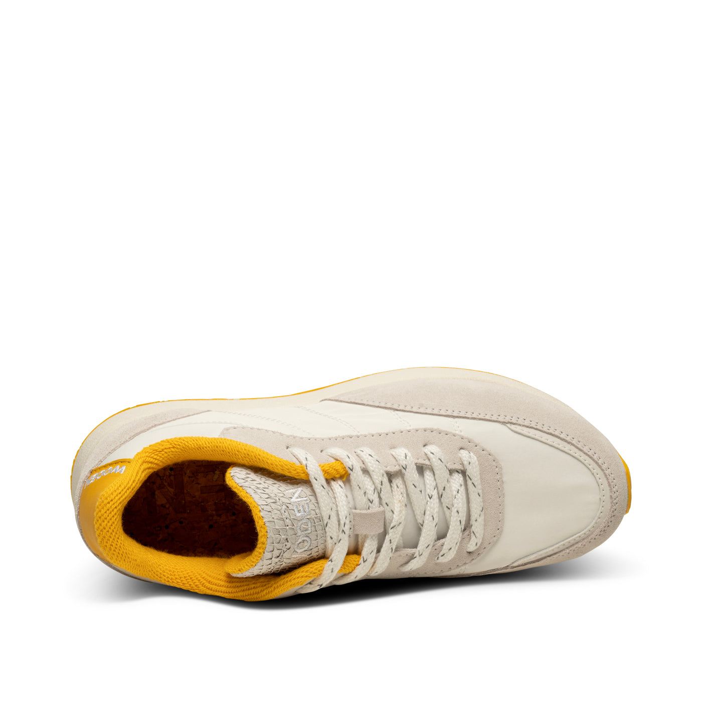 WODEN Nellie Vintage Sneakers 178 Blanc De Blanc/Old Gold