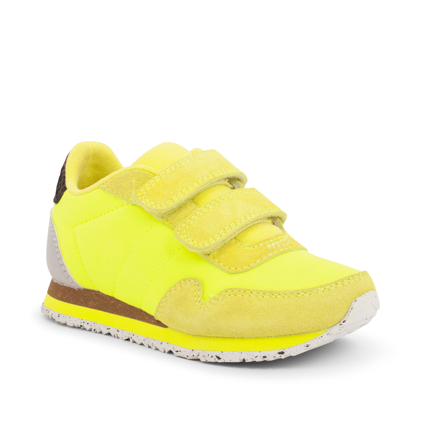 WODEN KIDS Nor Suede Sneakers 601 Neon Yellow
