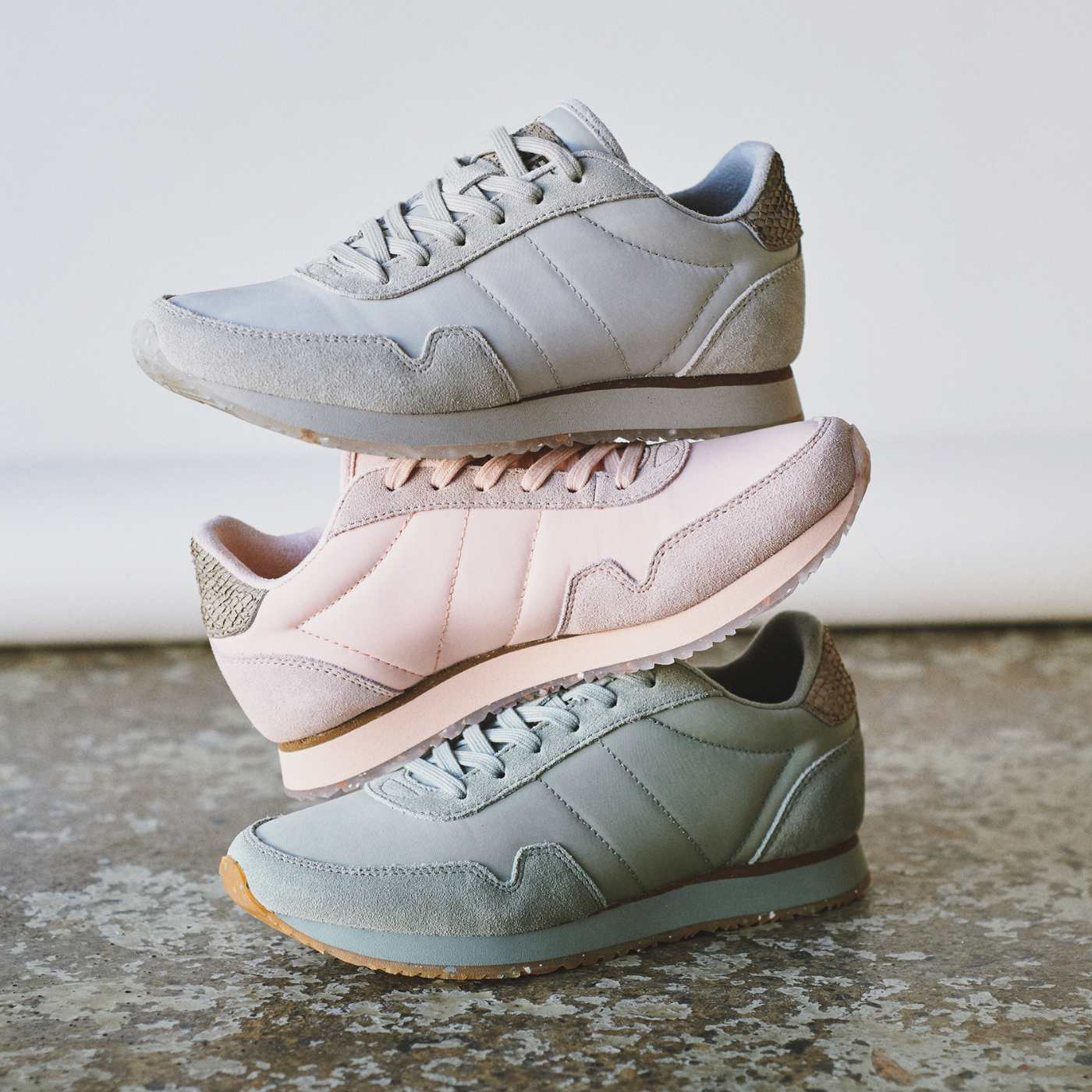 WODEN Nora III Leather Sneakers 771 Seagrass