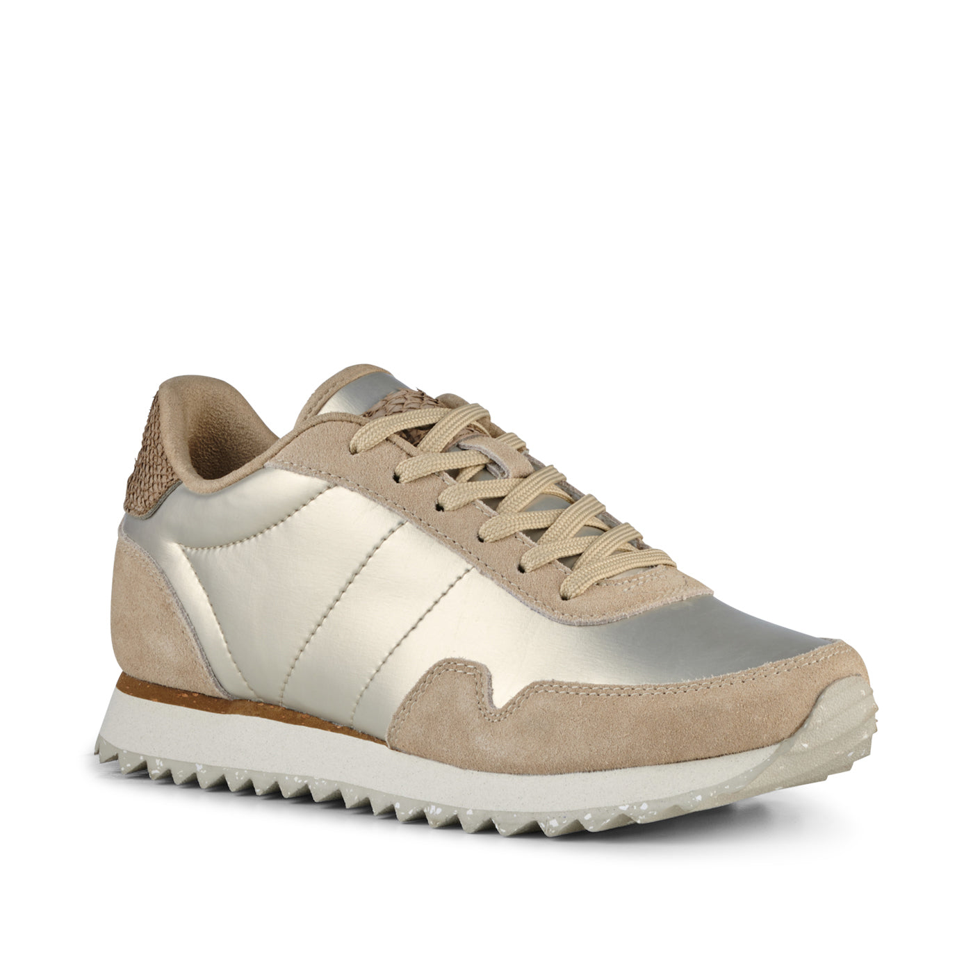 WODEN Nora III Metallic Nylon Sneakers 400 Champagne