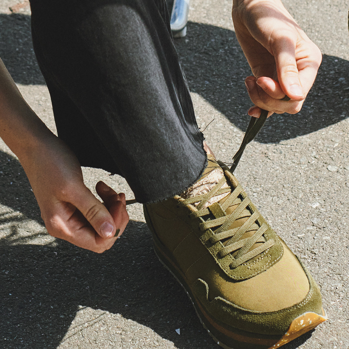 WODEN Nora III Plateau Sneakers 295 Dark Olive