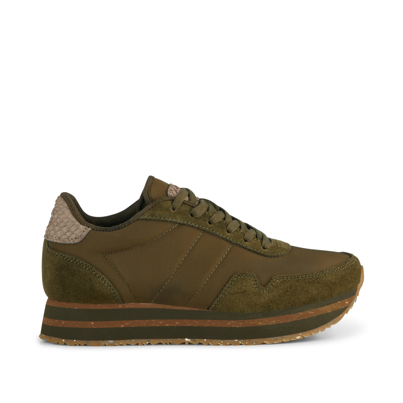 WODEN Nora III Plateau Sneakers 295 Dark Olive