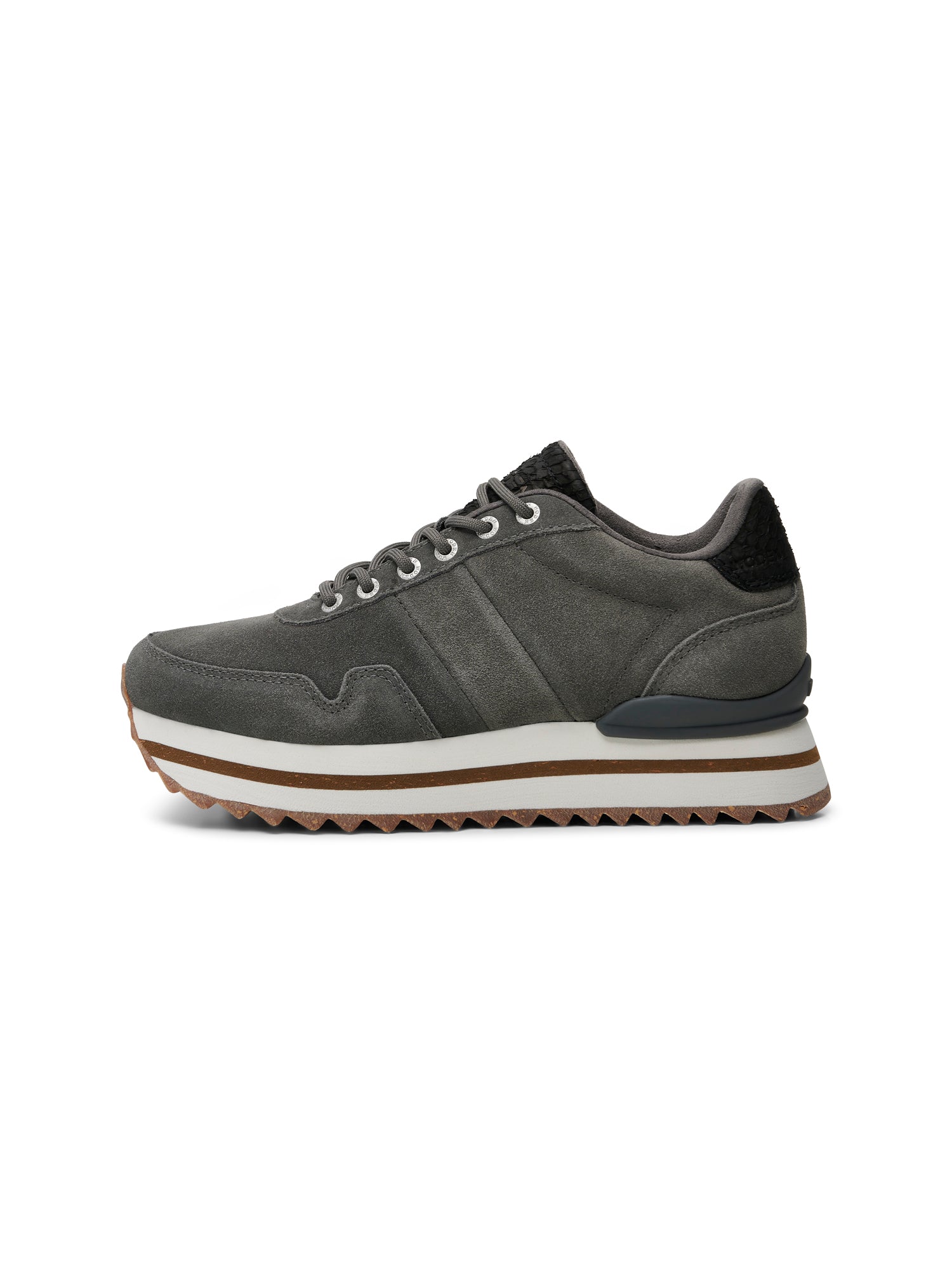 WODEN Nora III Suede Plateau Sneakers 051 Dark Grey