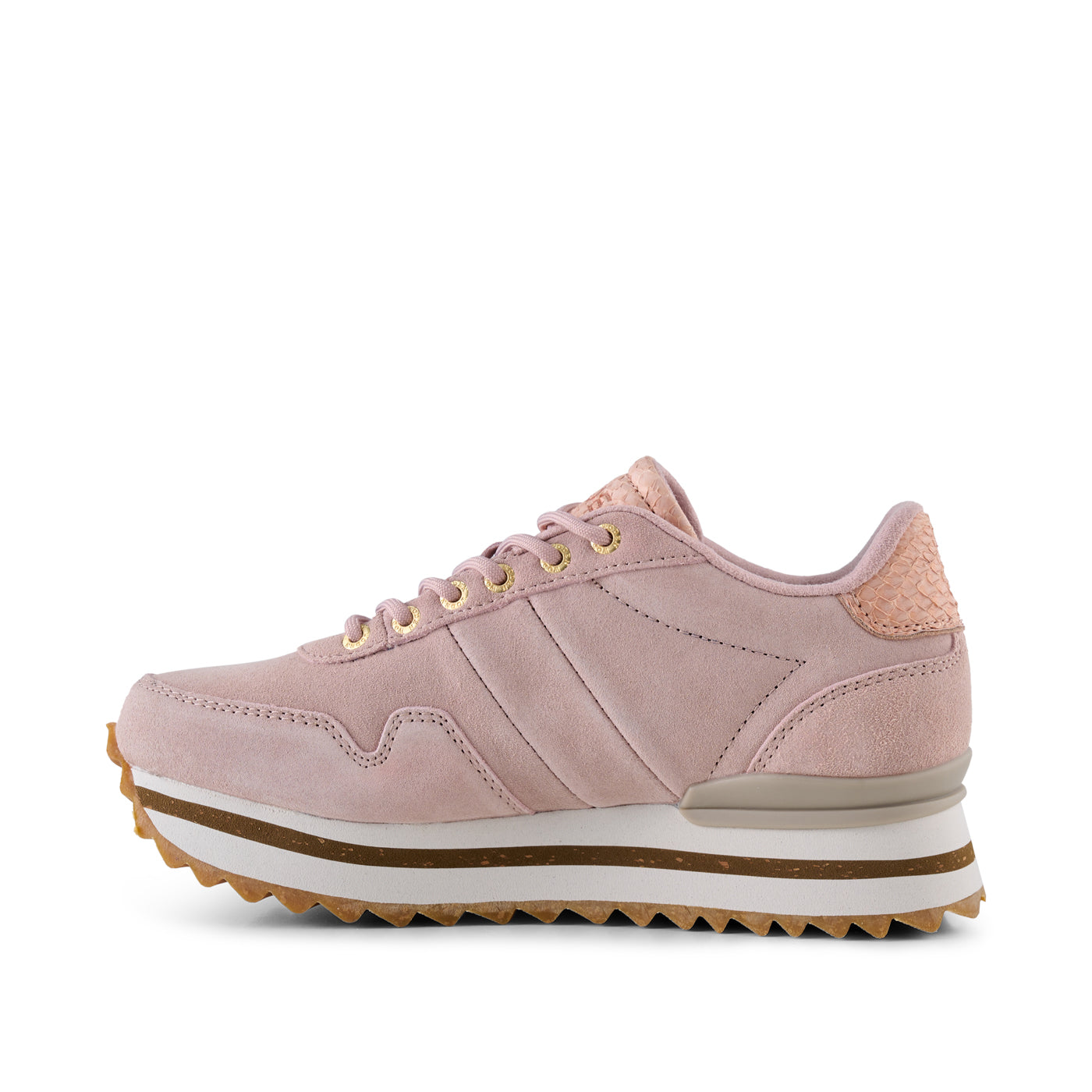 WODEN Nora III Suede Plateau Sneakers 800 Dry Rose