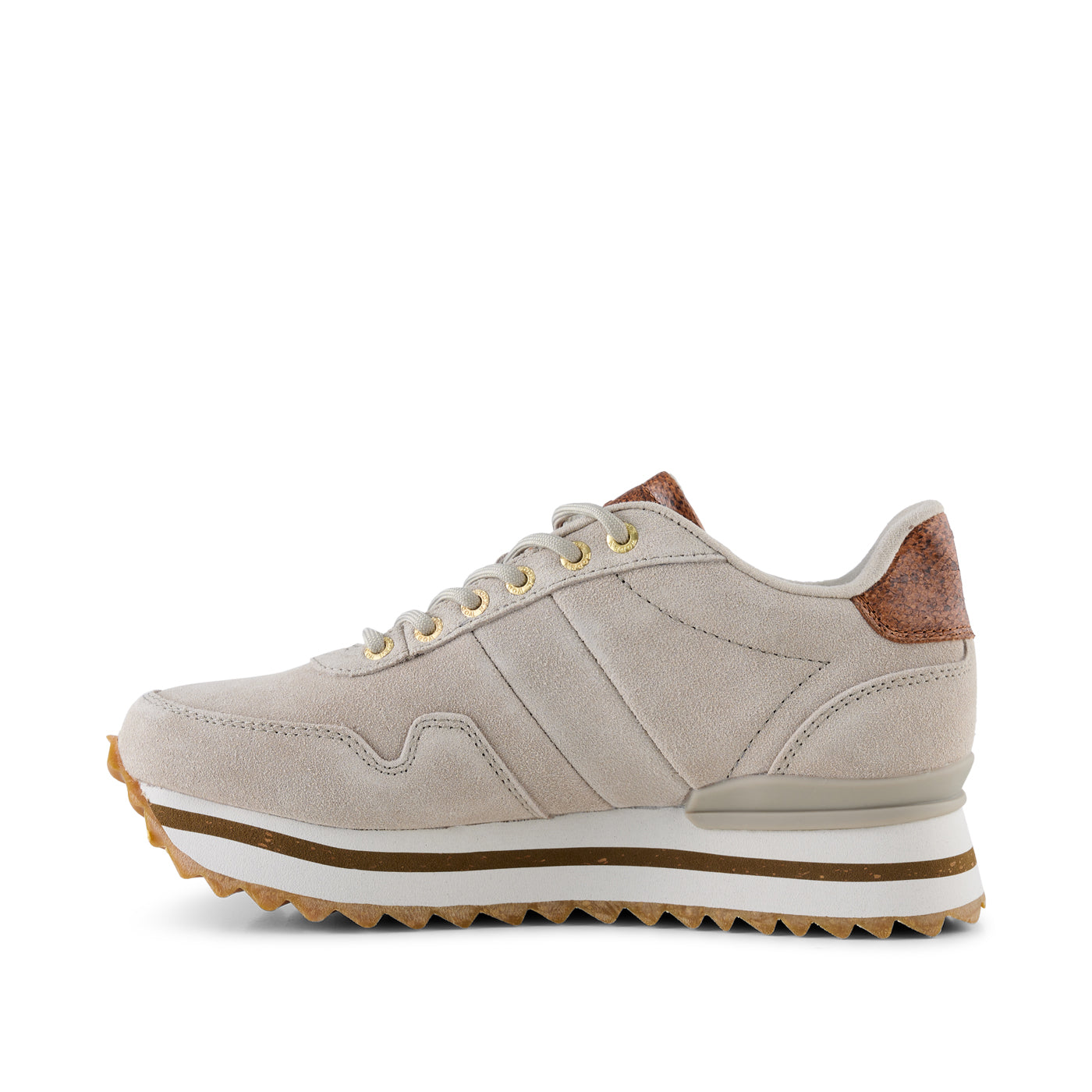 WODEN Nora III Suede Plateau Sneakers 802 Grey Feather