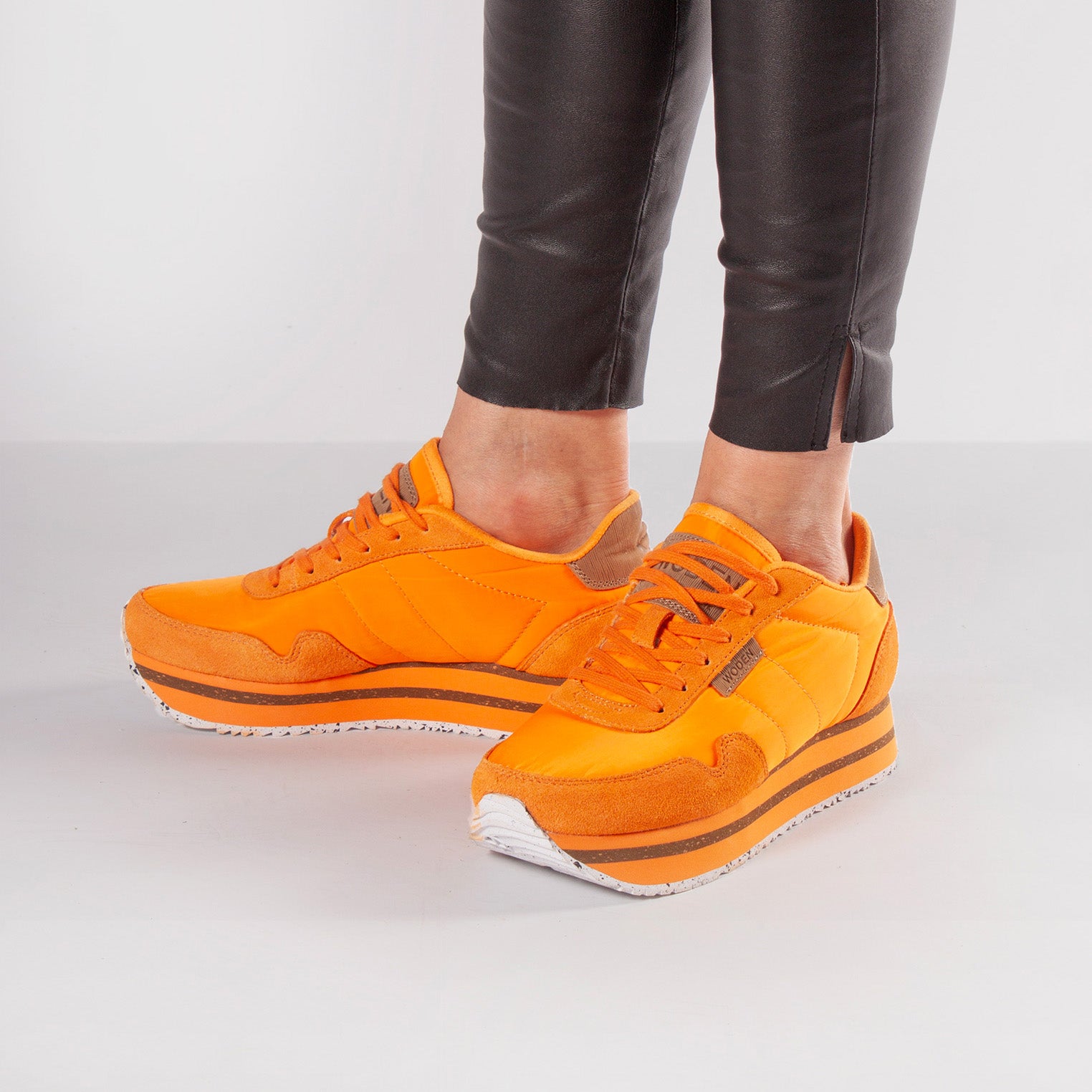 WODEN Nora II Plateau Sneakers 608 Bright Orange