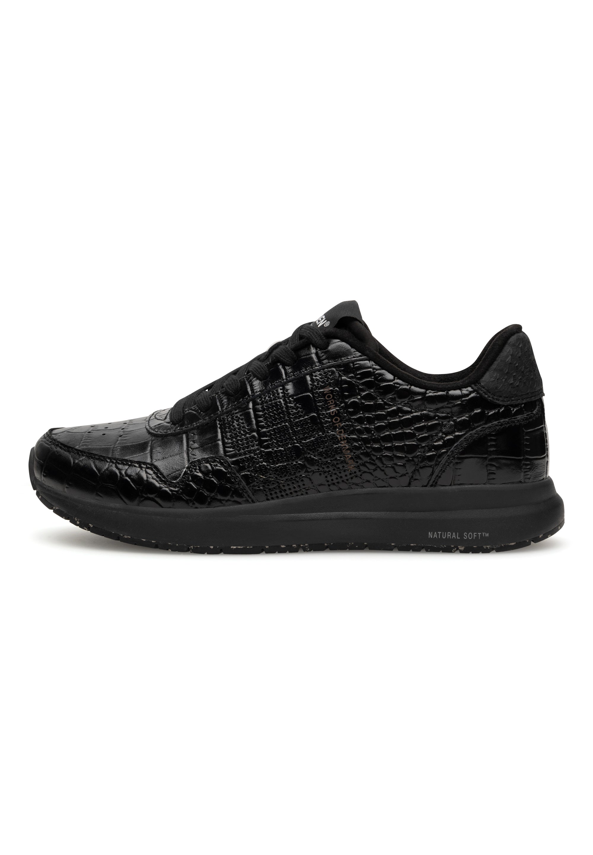 WODEN Nora Natural Soft Croco Sneakers 020 Black
