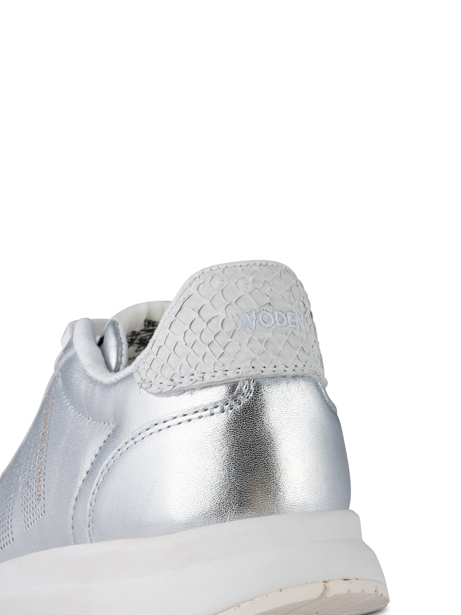 WODEN Nora Natural Soft Metallic Sneakers 039 Silver