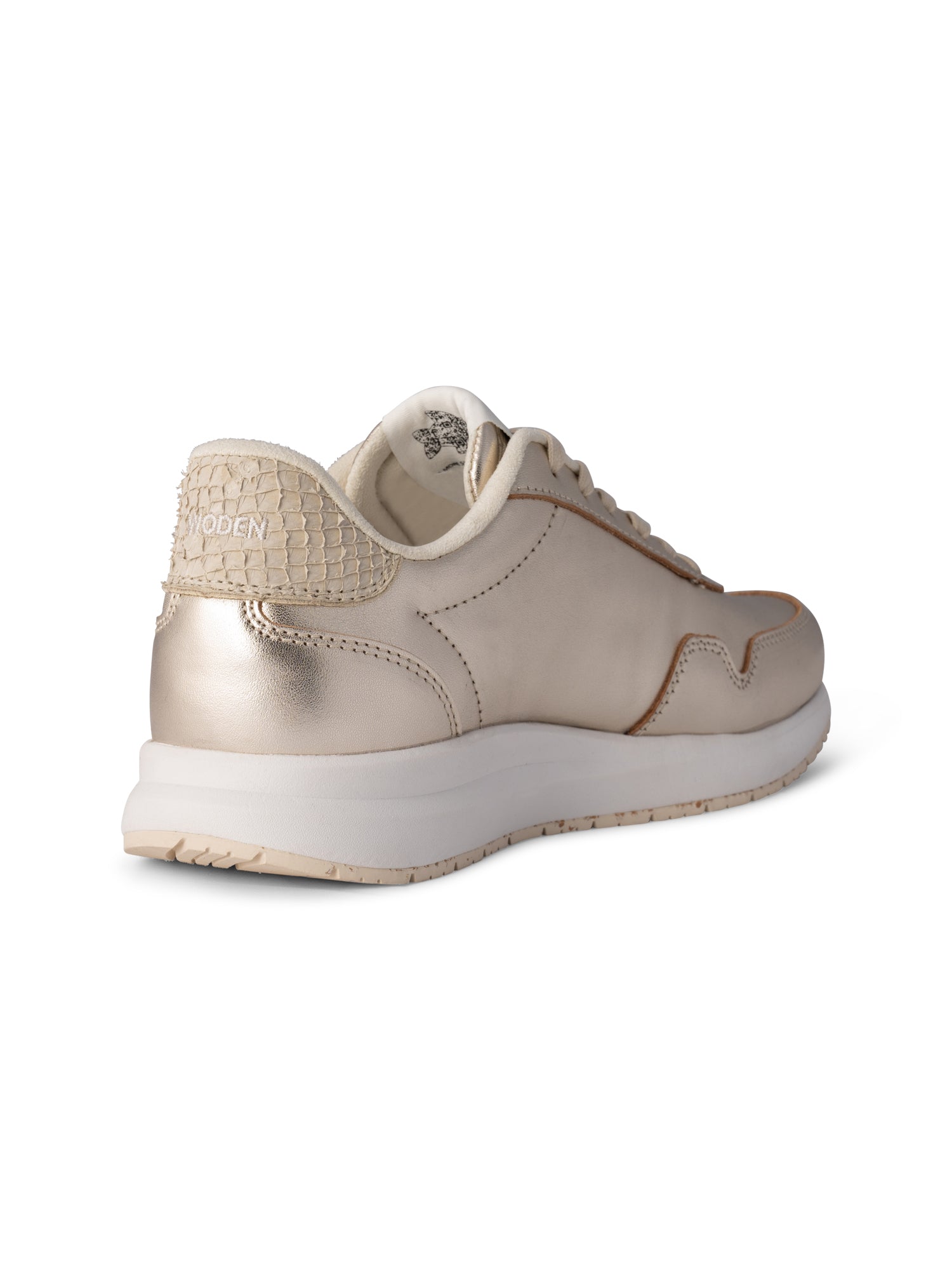 WODEN Nora Natural Soft Metallic Sneakers 045 Gold
