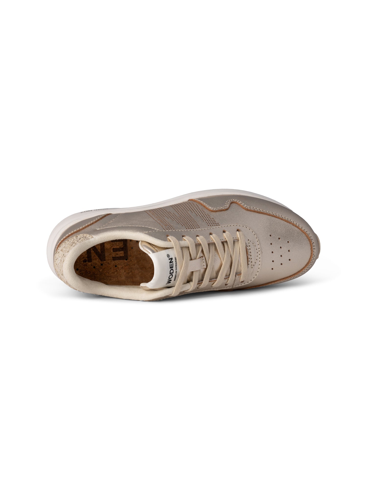 WODEN Nora Natural Soft Metallic Sneakers 045 Gold