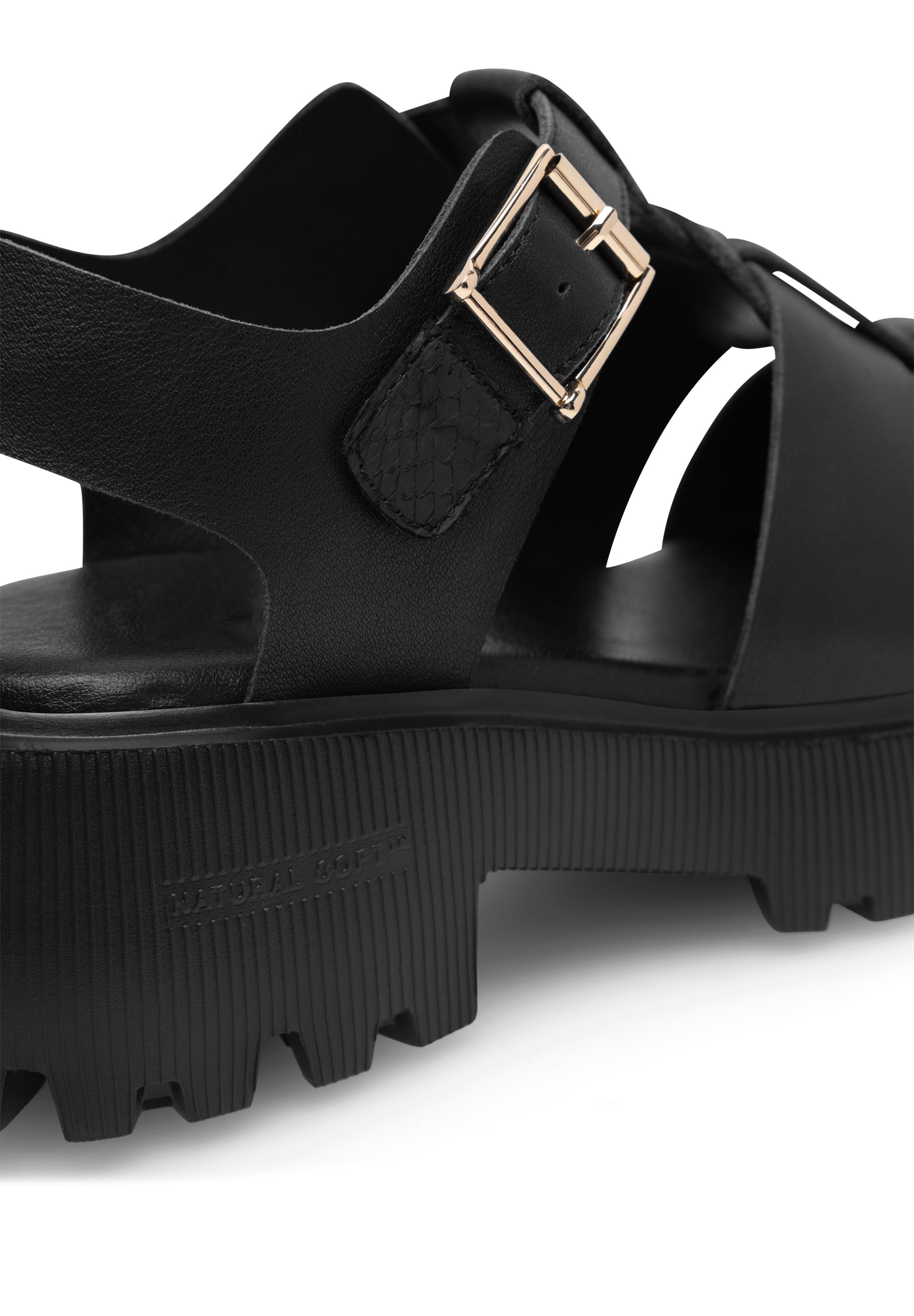 WODEN STB WOMENS Posey Fisherman Sandals 020 Black