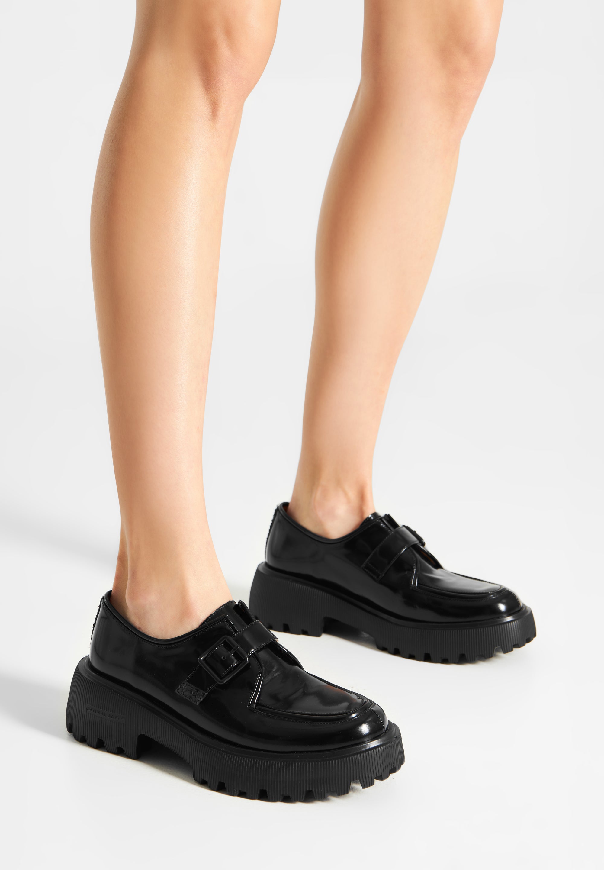 WODEN STB WOMENS Posey Monk Shoes 020 Black