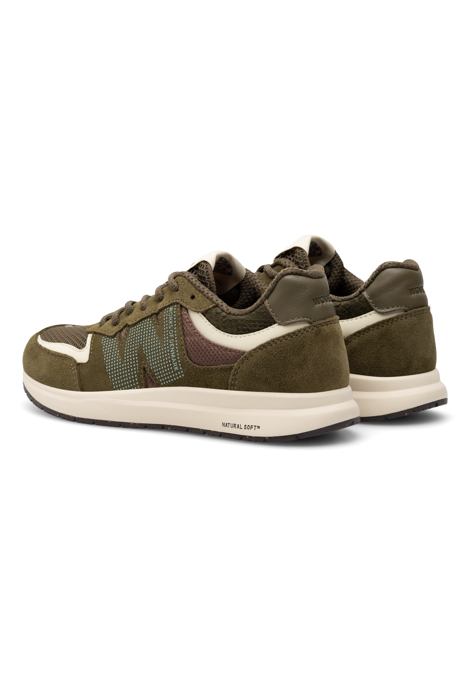 WODEN Rigmor Open Mesh Sneakers 254 Dark Olive Multi