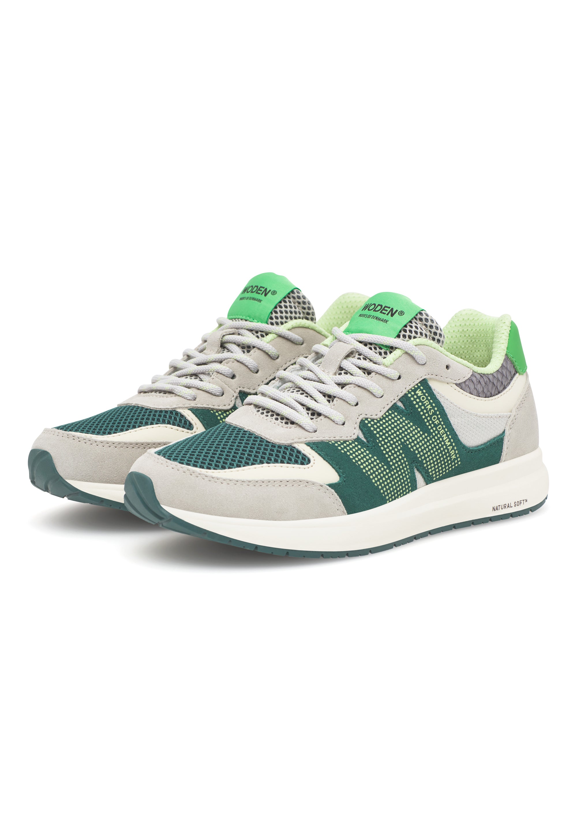 WODEN Rigmor Open Mesh Sneakers 376 Apple Green Multi