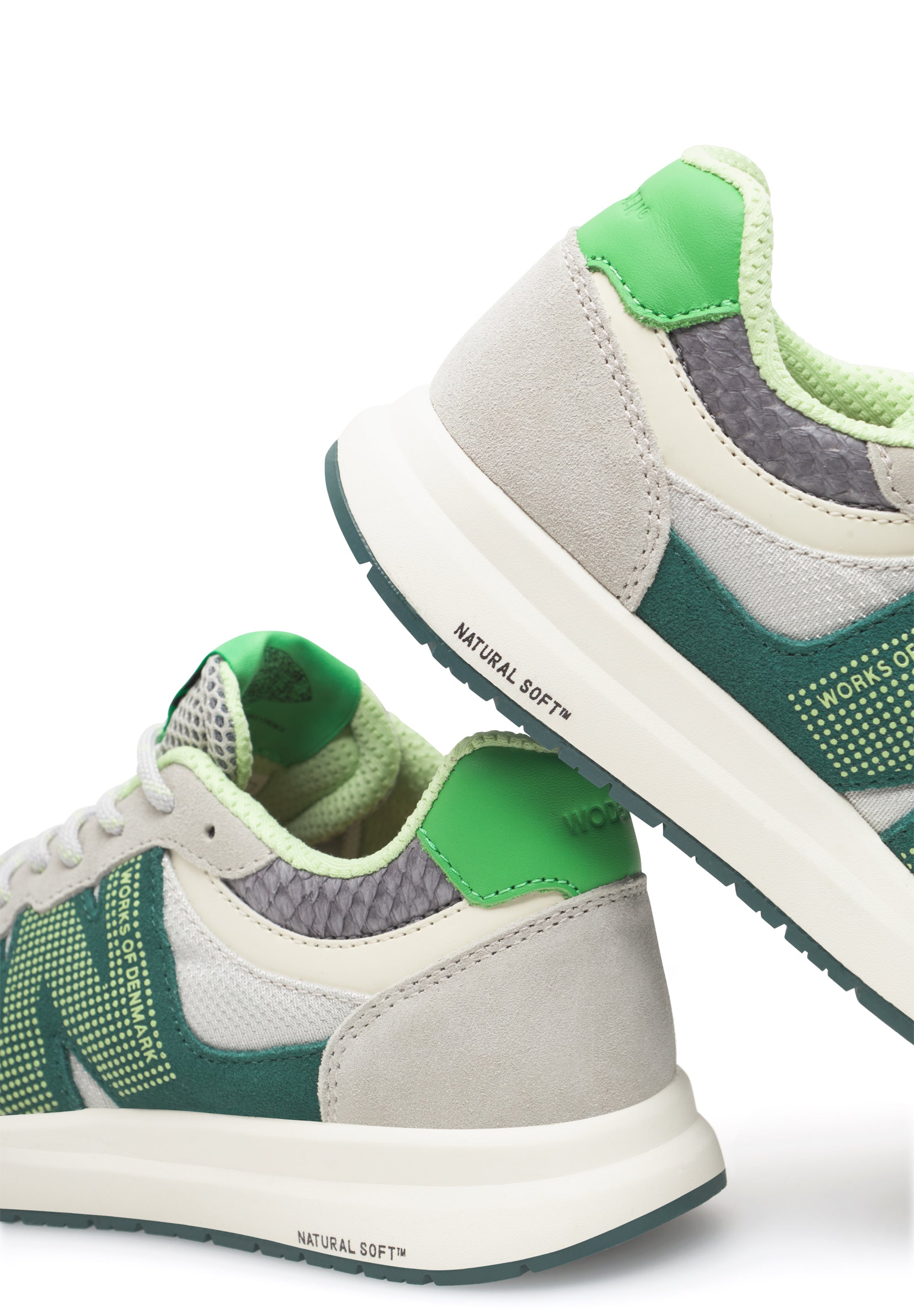 WODEN Rigmor Open Mesh Sneakers 376 Apple Green Multi