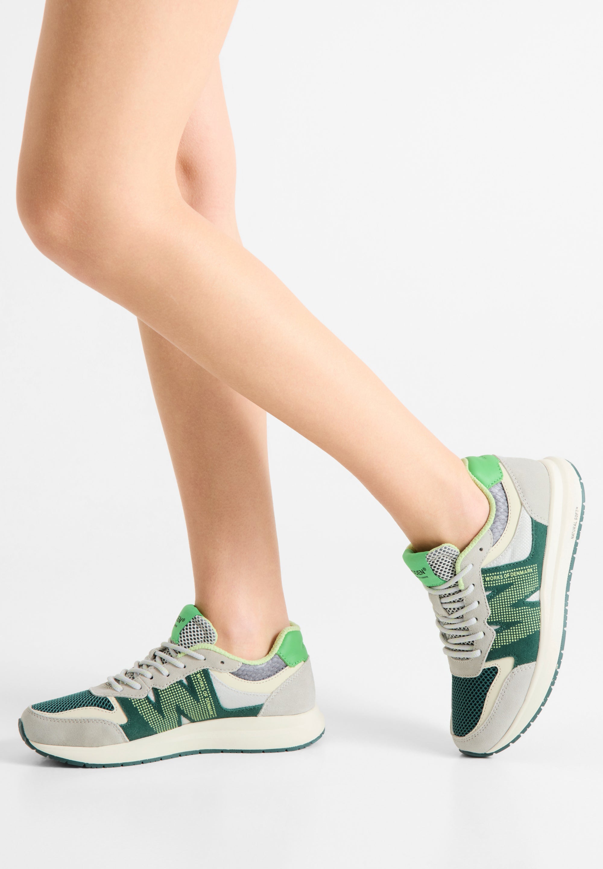 WODEN Rigmor Open Mesh Sneakers 376 Apple Green Multi