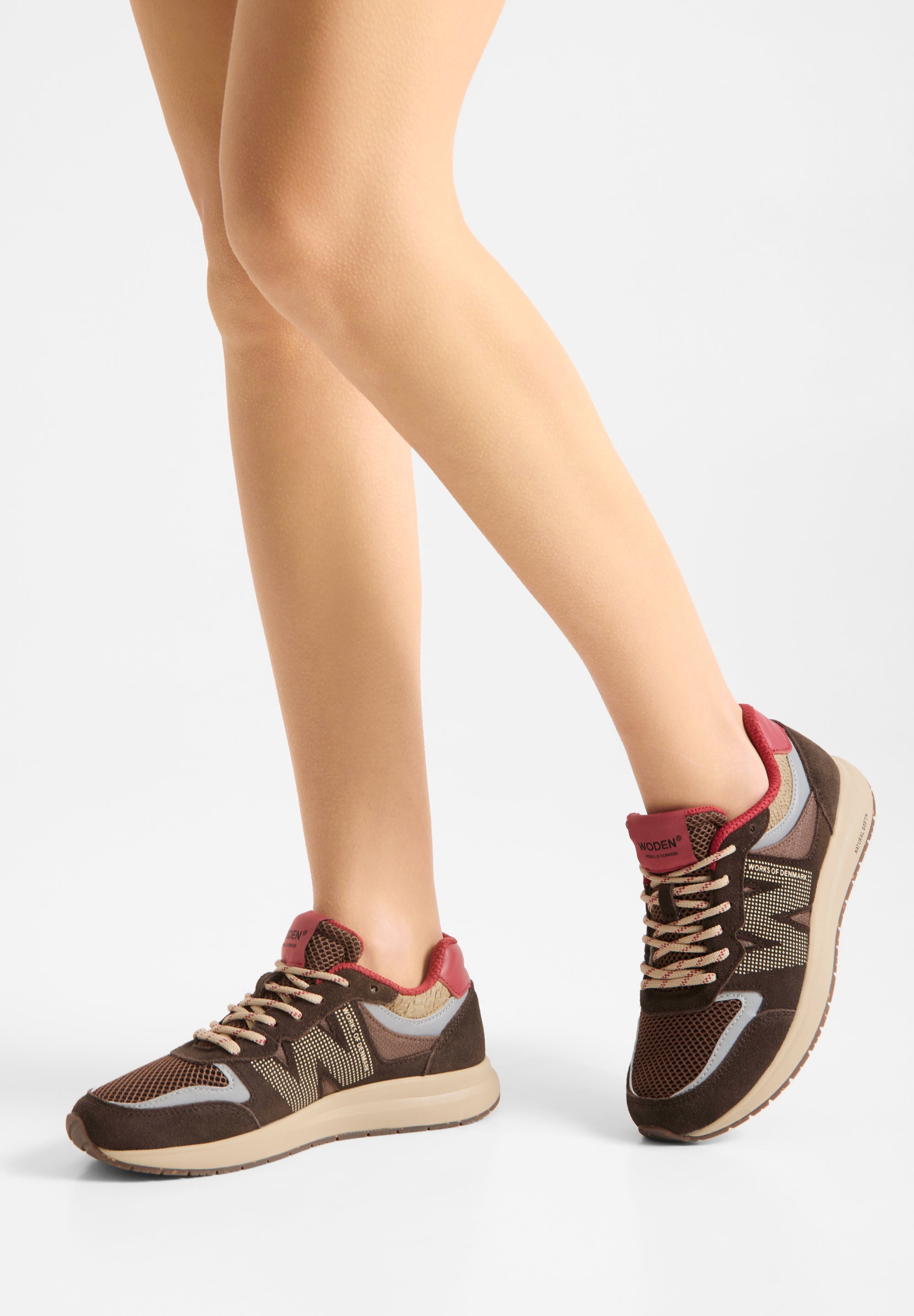 WODEN Rigmor Open Mesh Sneakers 541 Cacao Multi
