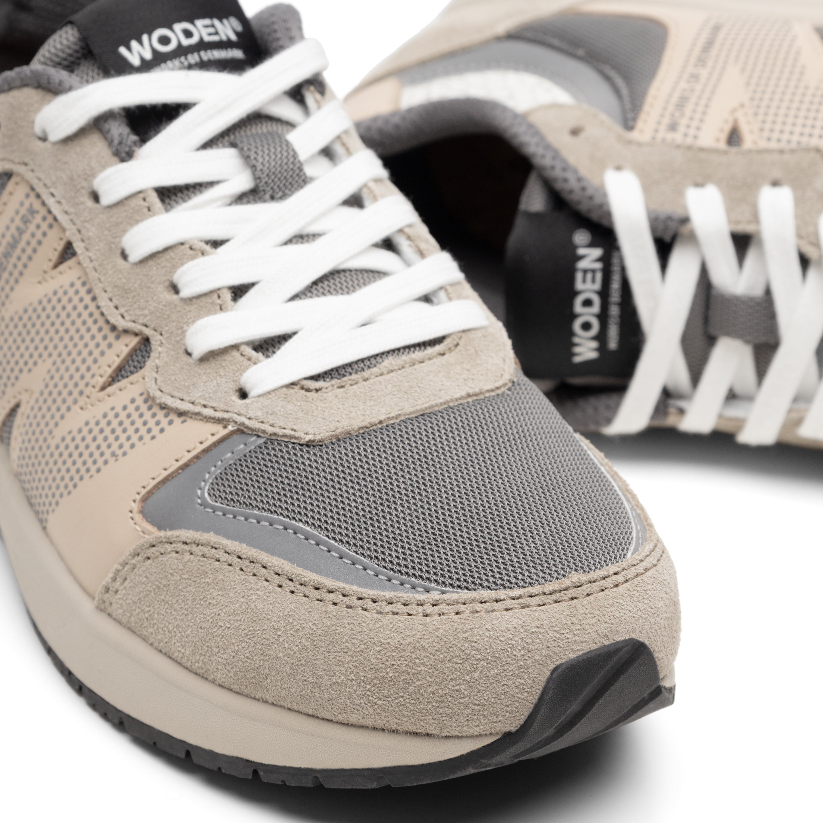 WODEN Rigmor Reflective Sneakers 776 Silver Mink